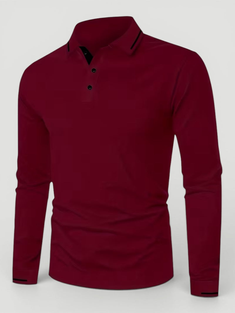 Ellmont London | Men’s Long Sleeve Polo Shirt Everyday Comfort