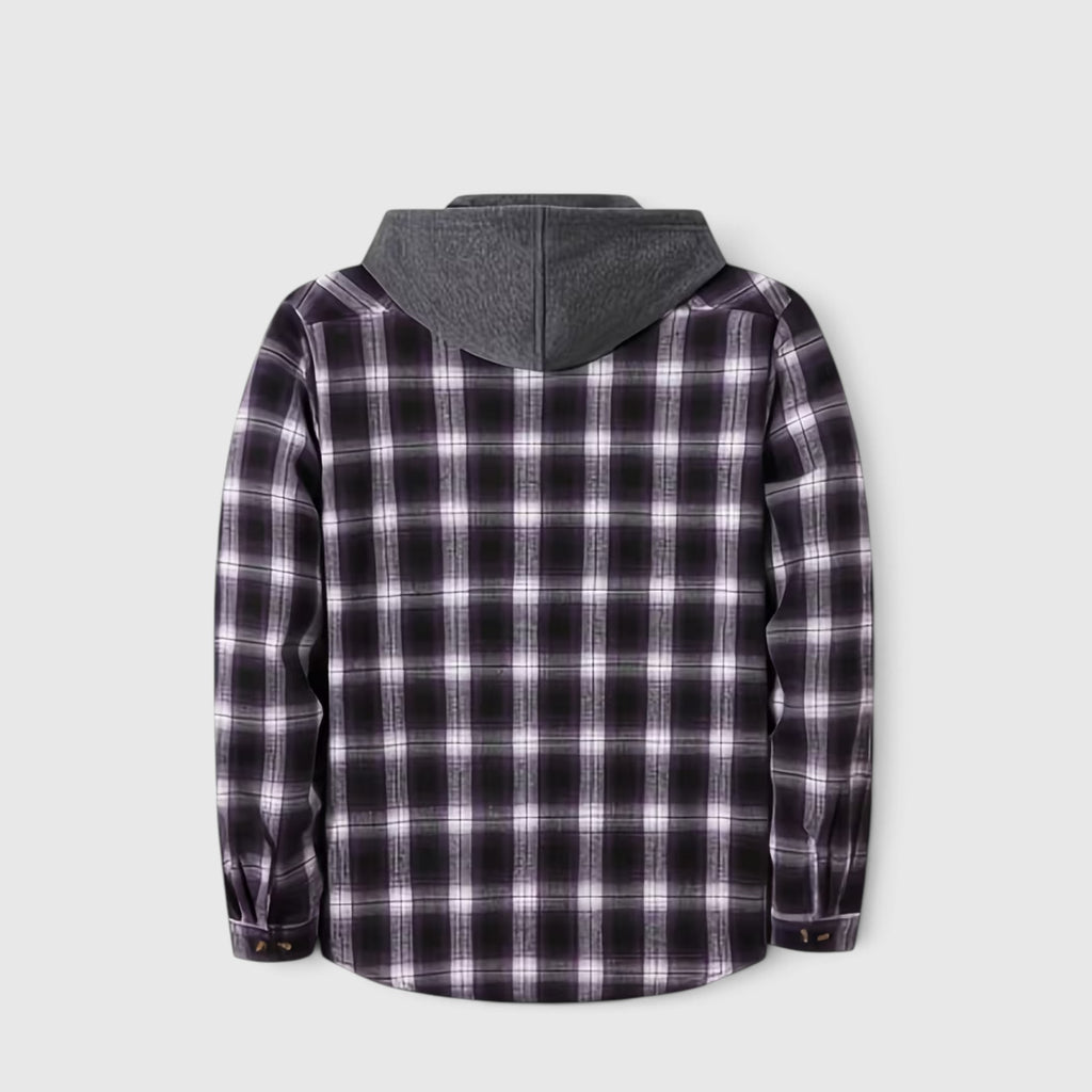 Nicholas | Men's Hooded Flannel Shirt Jacket – Everyday Plaid Layer