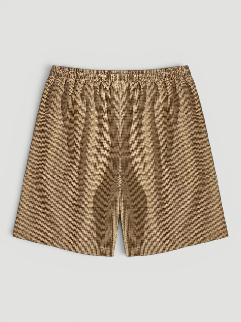 Ellmont London | Men’s Summer Drawstring Breathable Textured Shorts