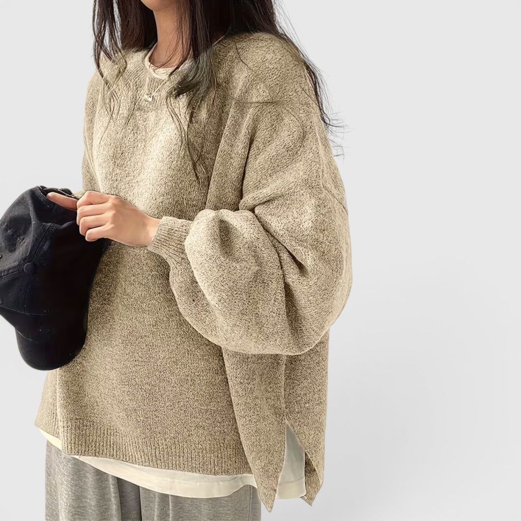 Iris | Women's Crewneck Sweater Long Sleeve Casual Knit Fall Winter Top
