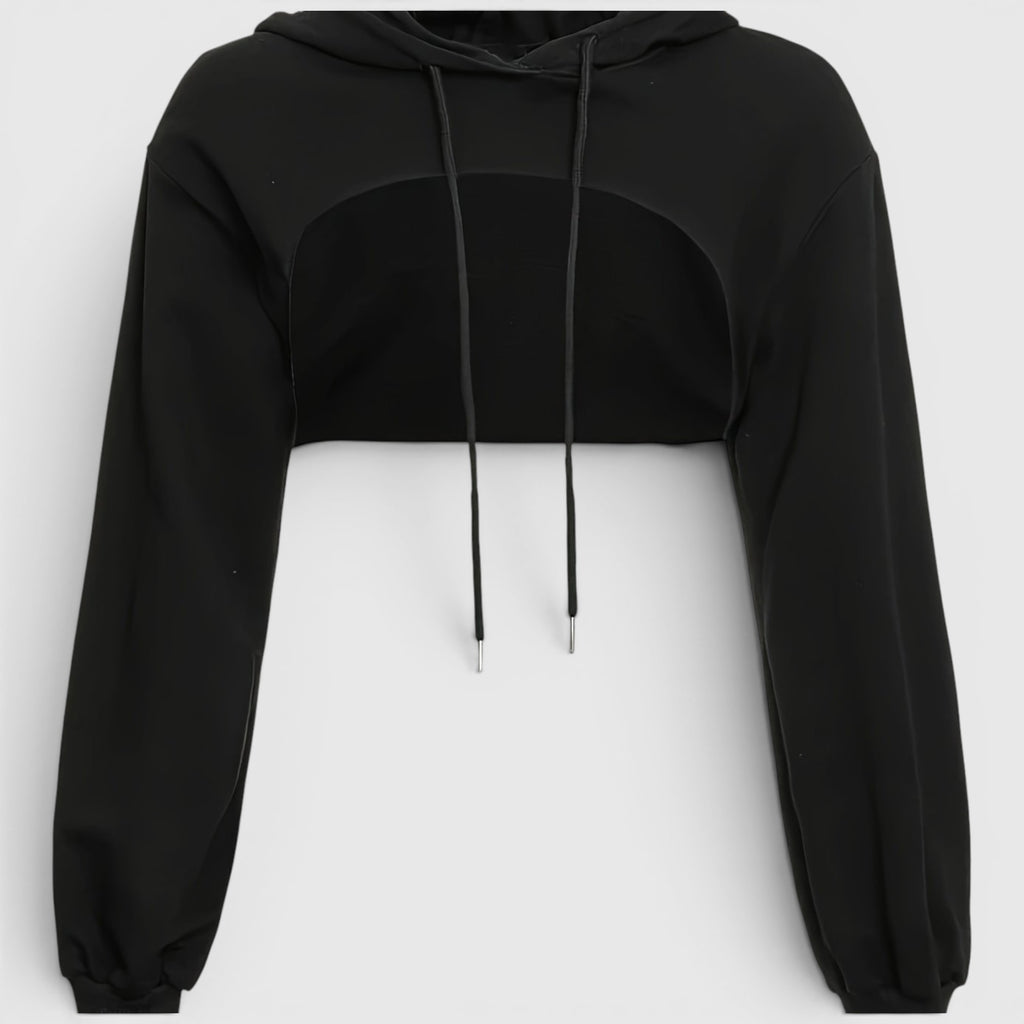Ellmont London | Short Hooded Sweatshirt – Casual Cropped Pullover for Women