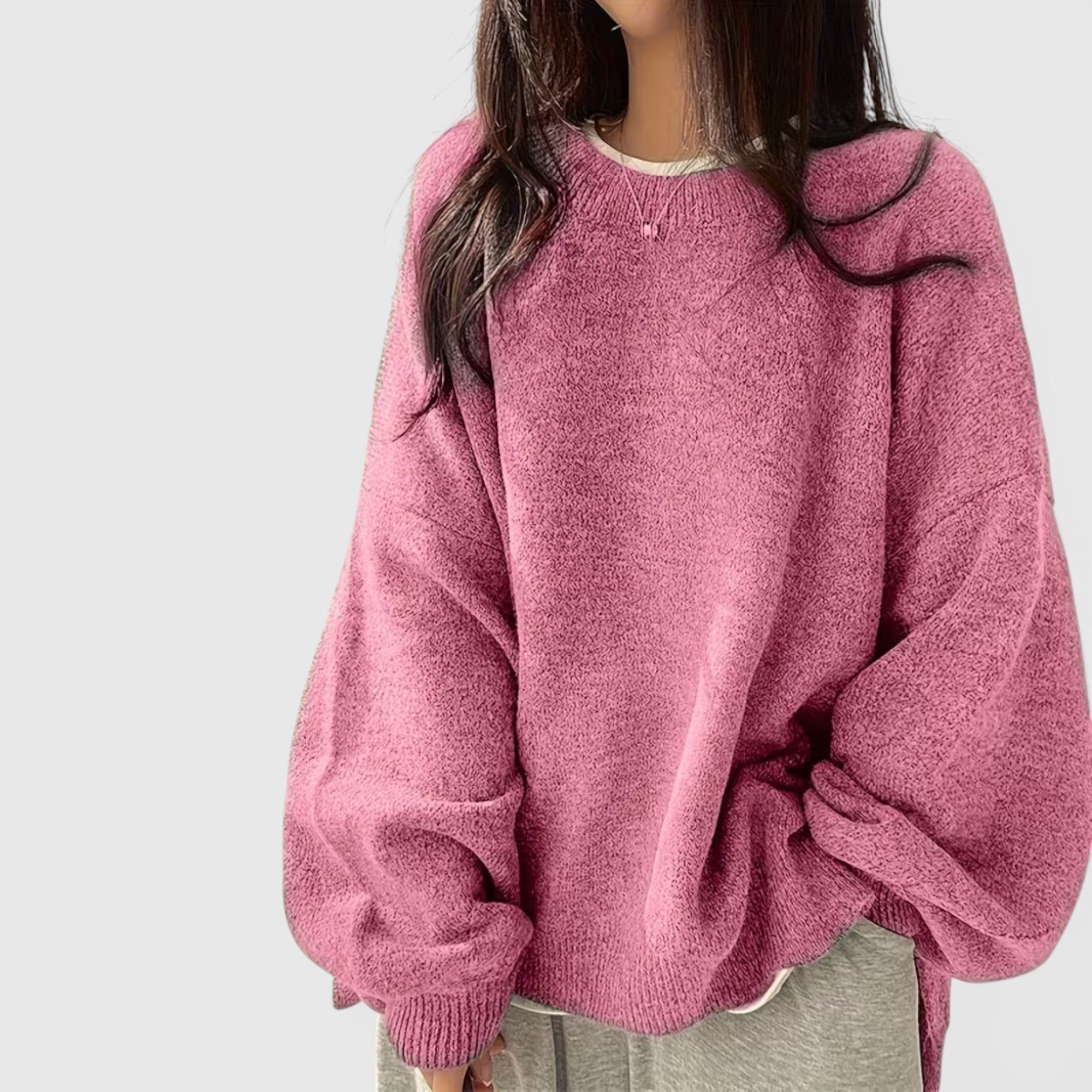 Iris | Women's Crewneck Sweater Long Sleeve Casual Knit Fall Winter Top
