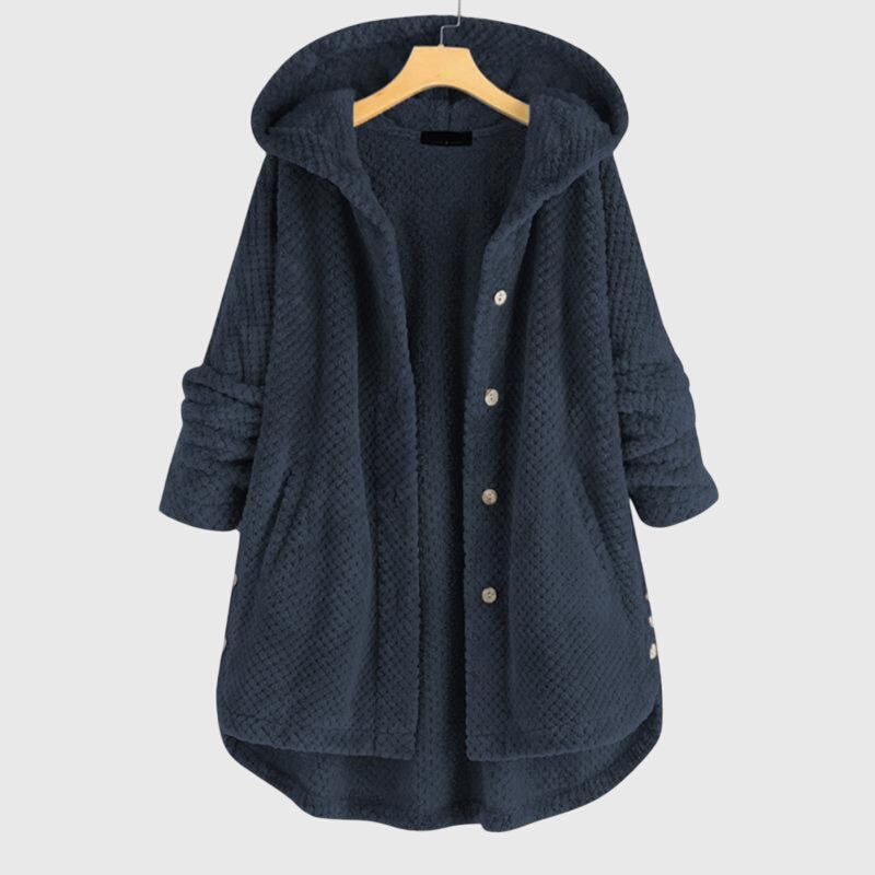 Poppy | Franca™ Fleece Jacket with Hood — Reversible Women's Coat
