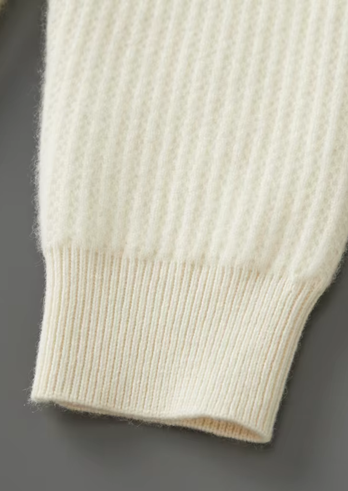 Extra-Fine Merino Wool Ribbed Zip Hoodie