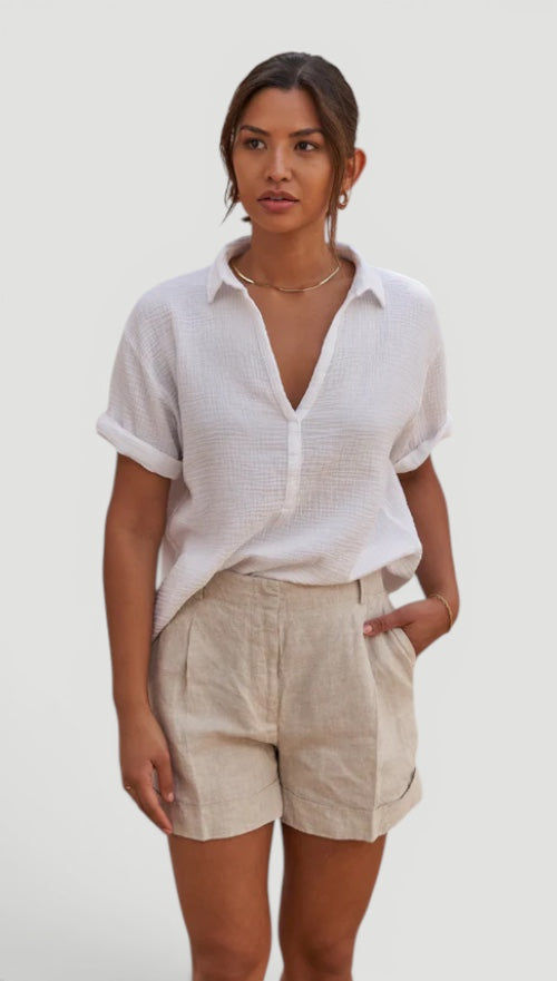 Ellmont London | Women’s Easy Care Cotton Care Cotton Summer Blouse