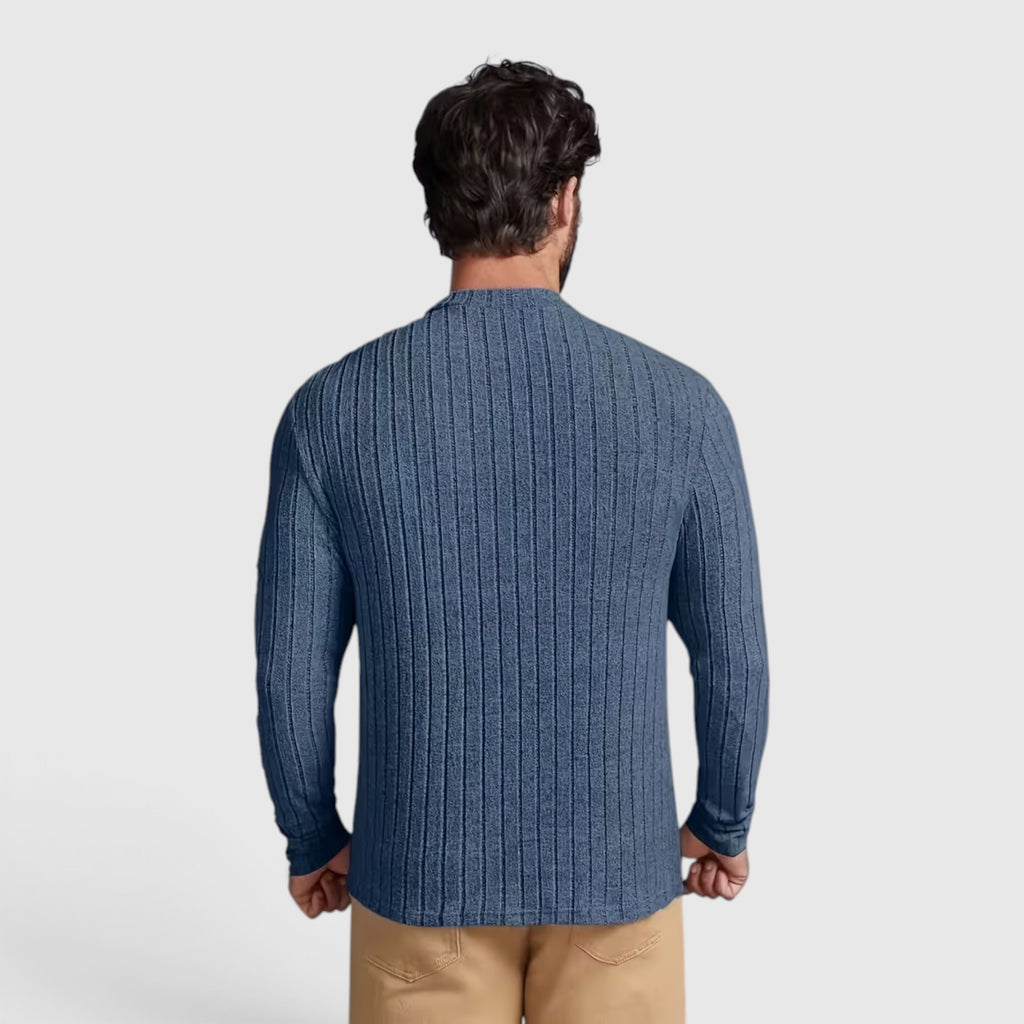 Peter | Men's Crewneck Sweater – High Stretch Knit Pullover Regular Fit