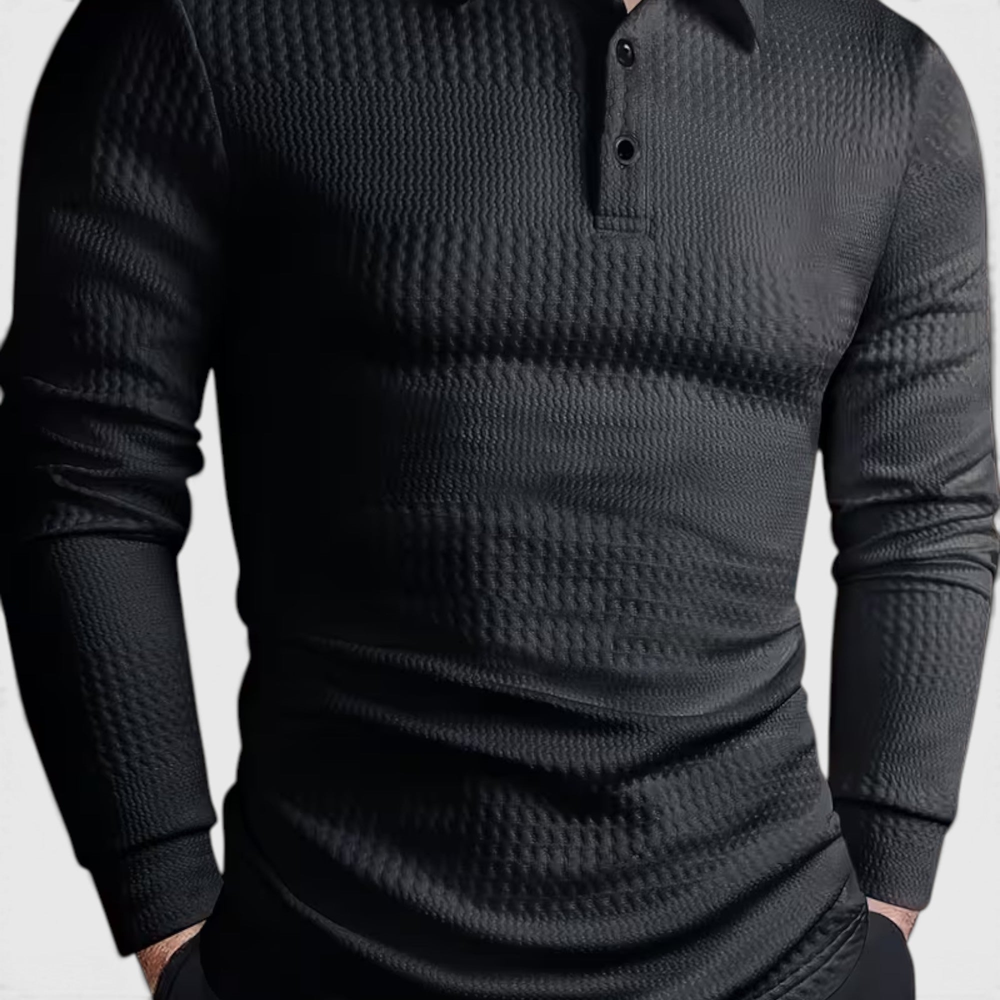 Martin | Men's Jacquard Knit Shirt – Regular Fit Office & Weekend Wear