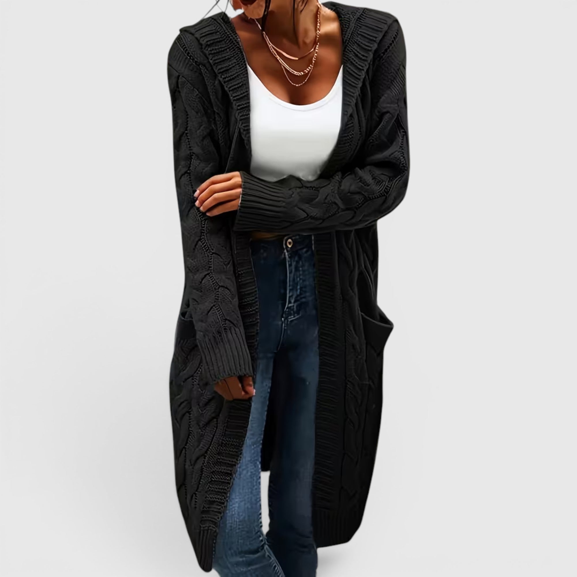 Ellmont London | Women's Breathable Casual Office Long Sweater