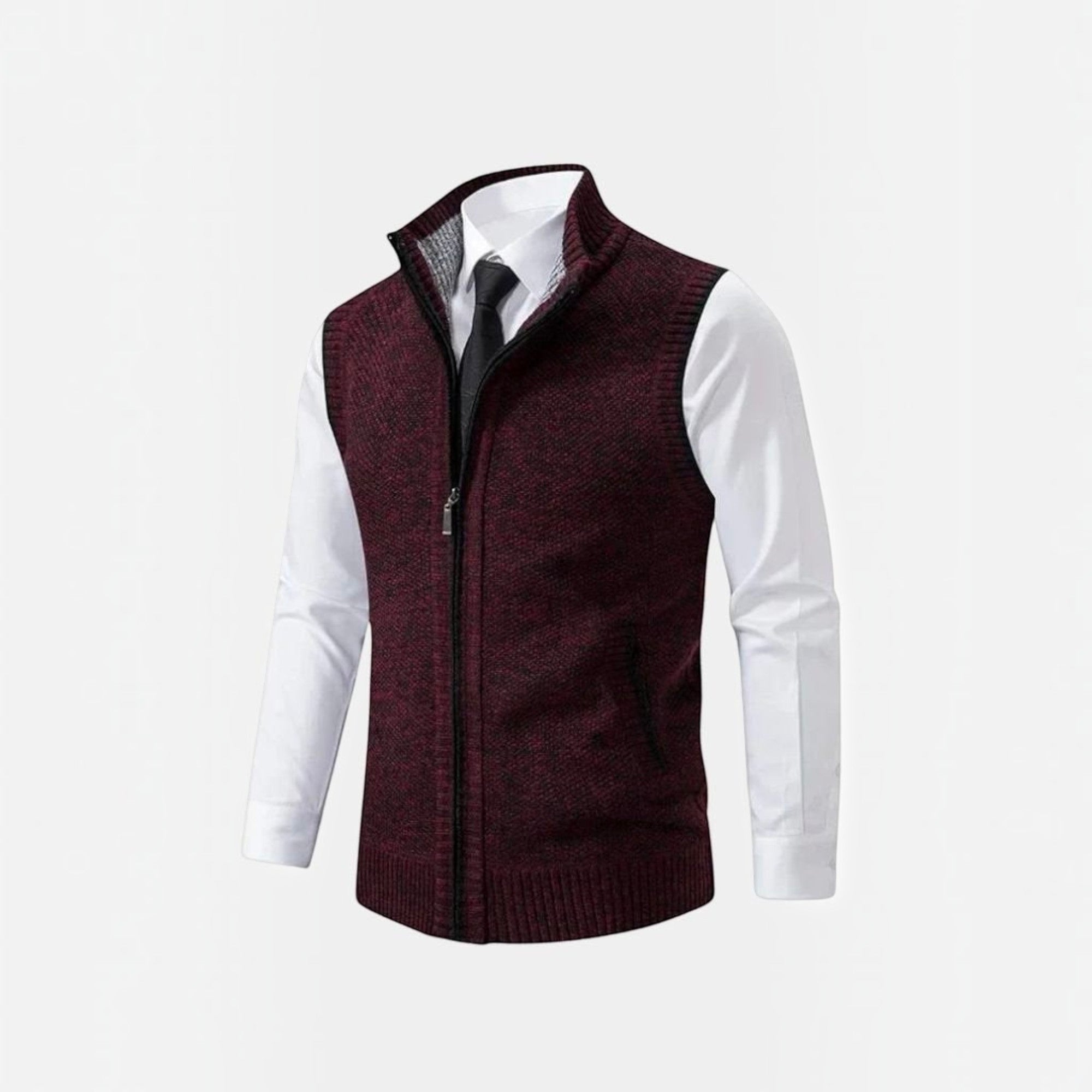 Ellmont London | Sweater Vest Men's Lightweight Full Zip Layering Vest