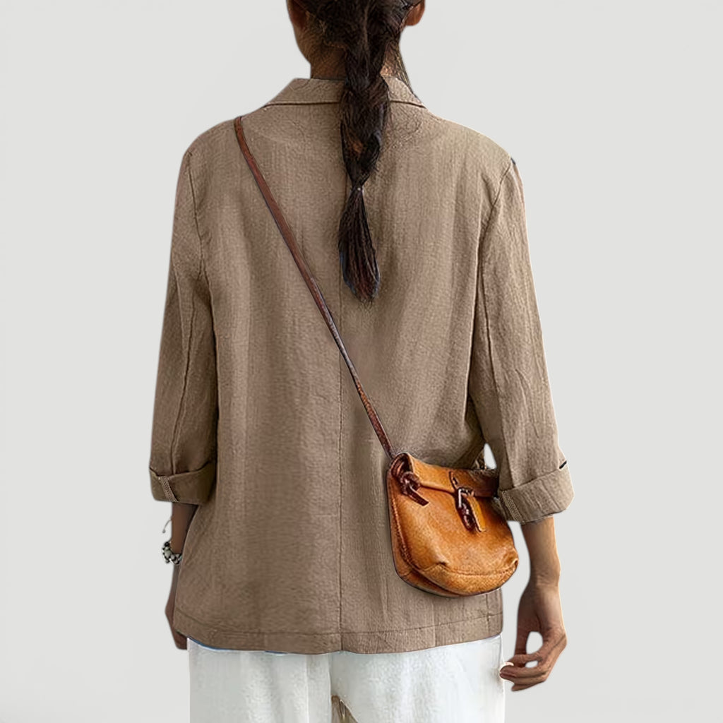 Ellmont London | Women's Summer 2 Button Blazer Jacket with Pockets