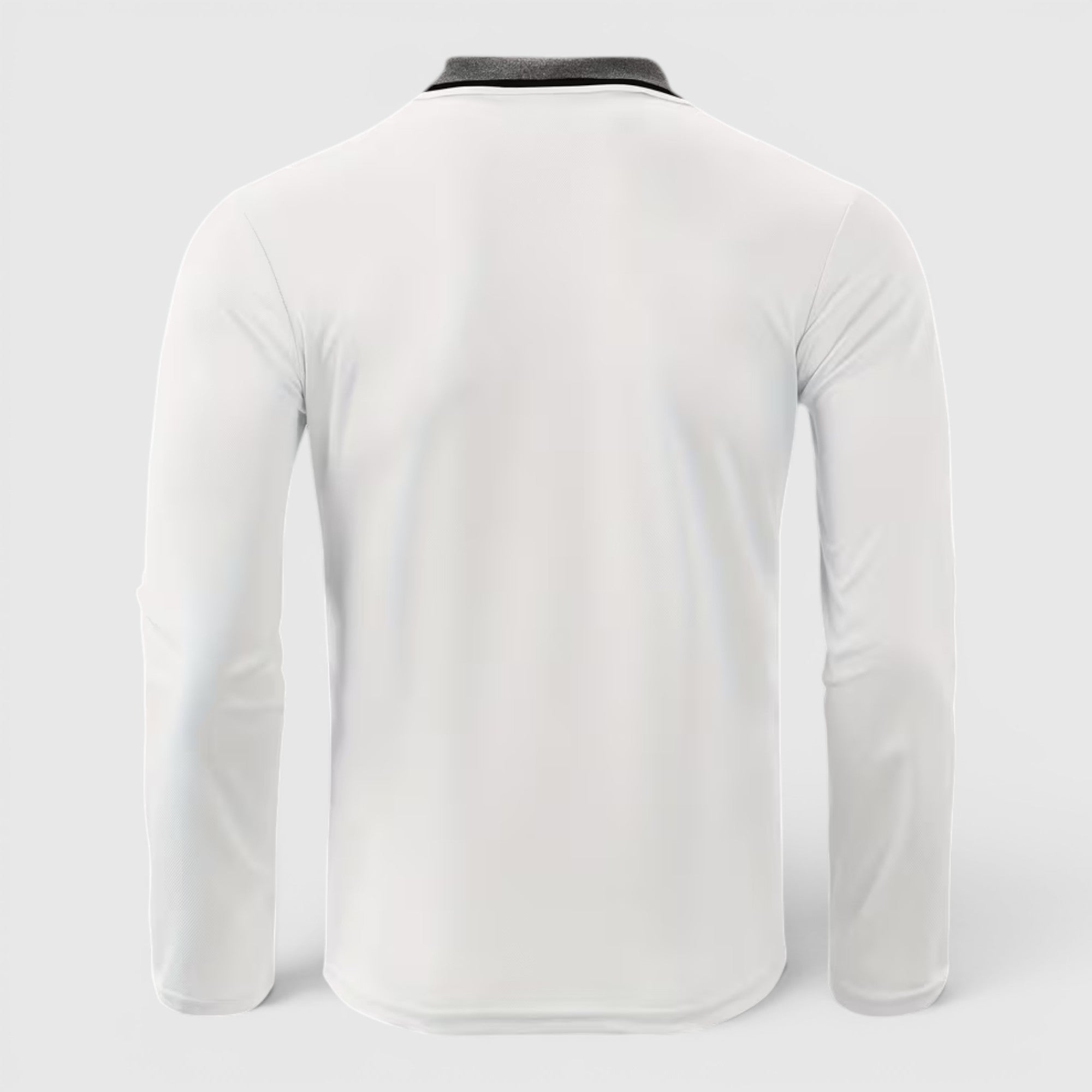 Ellmont London | Men's Long Sleeve Polo Shirt Contrast Collar Regular Fit Button Up