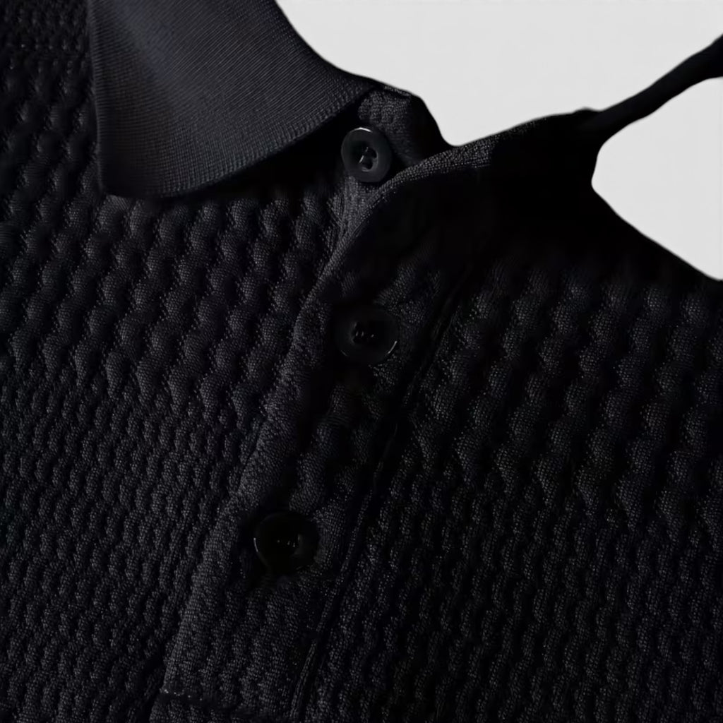 Martin | Men's Jacquard Knit Shirt – Regular Fit Office & Weekend Wear