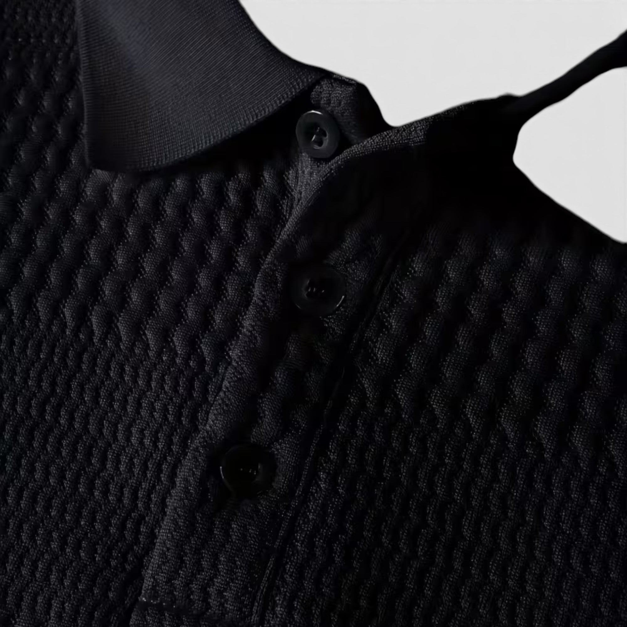 Martin | Men's Jacquard Knit Shirt – Regular Fit Office & Weekend Wear