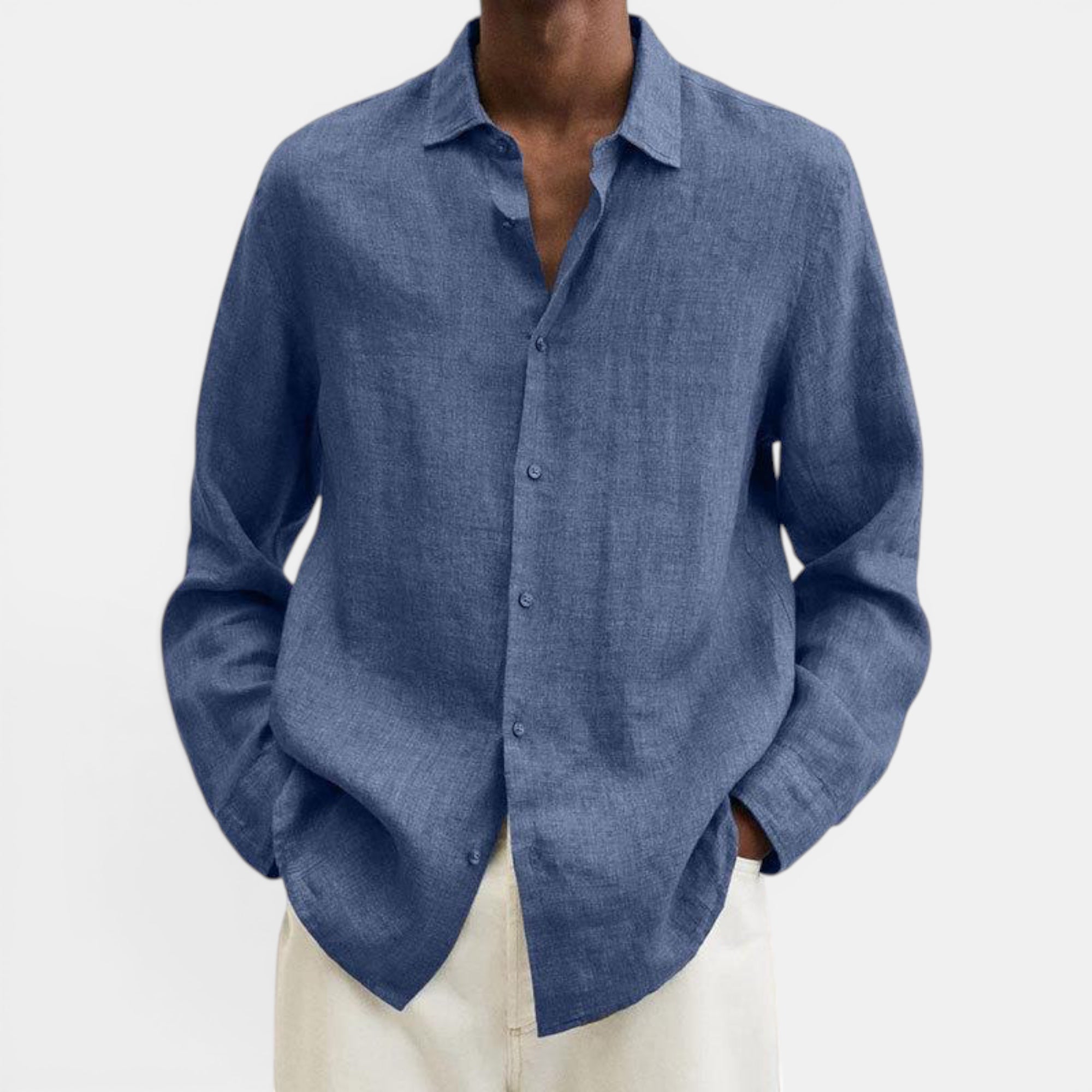 Ellmont London | Men's Lightweight Linen Breathable Button Up Shirt