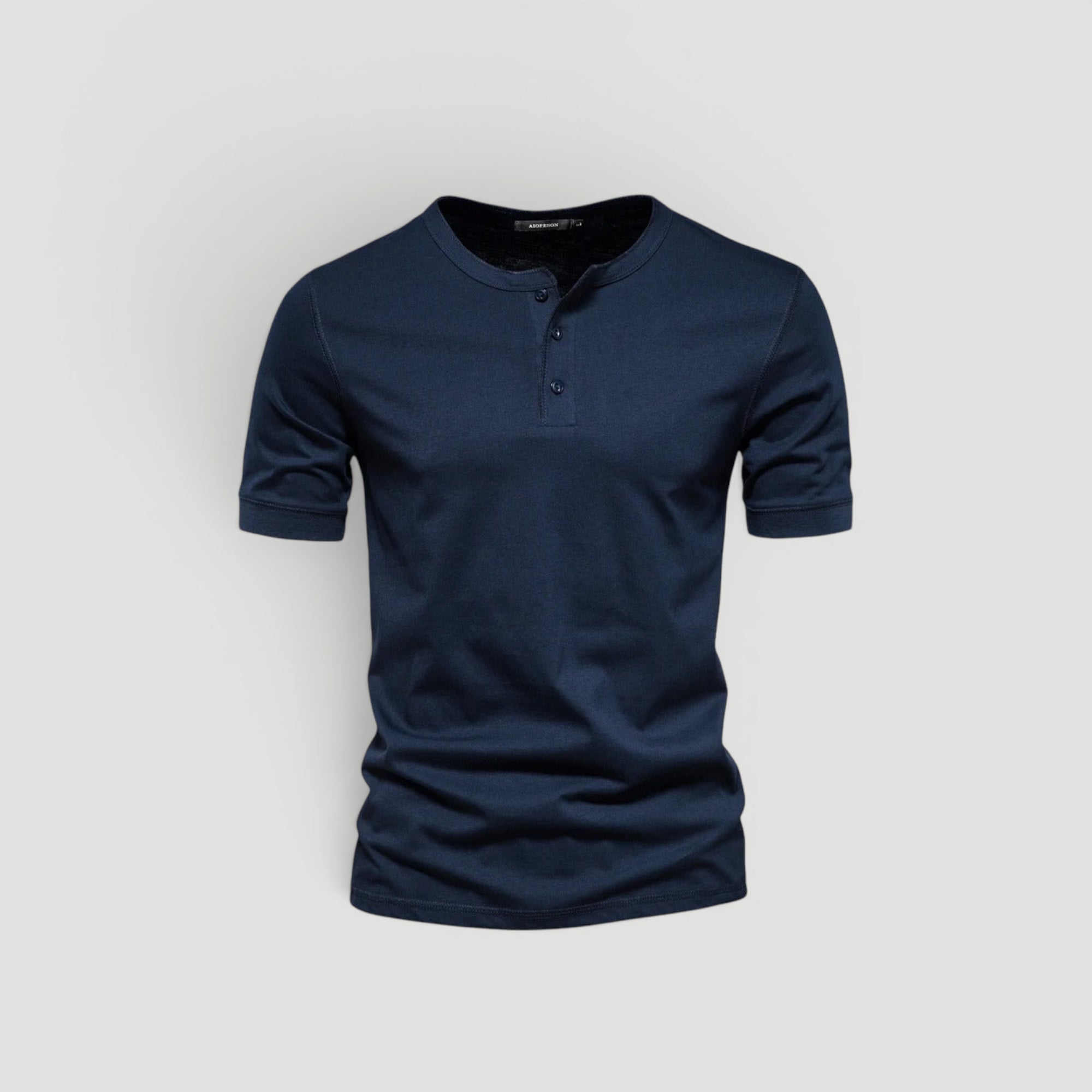 Ellmont London | Men’s Slim Fit Button Neck Casual Shirt