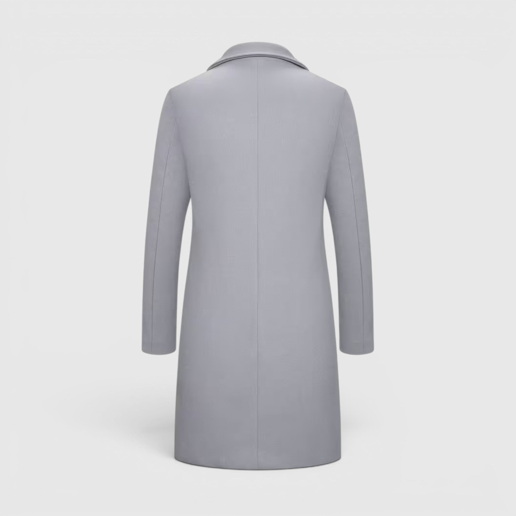 Ellmont London | Men's Trench Coat Single-Breasted Long Winter Overcoat