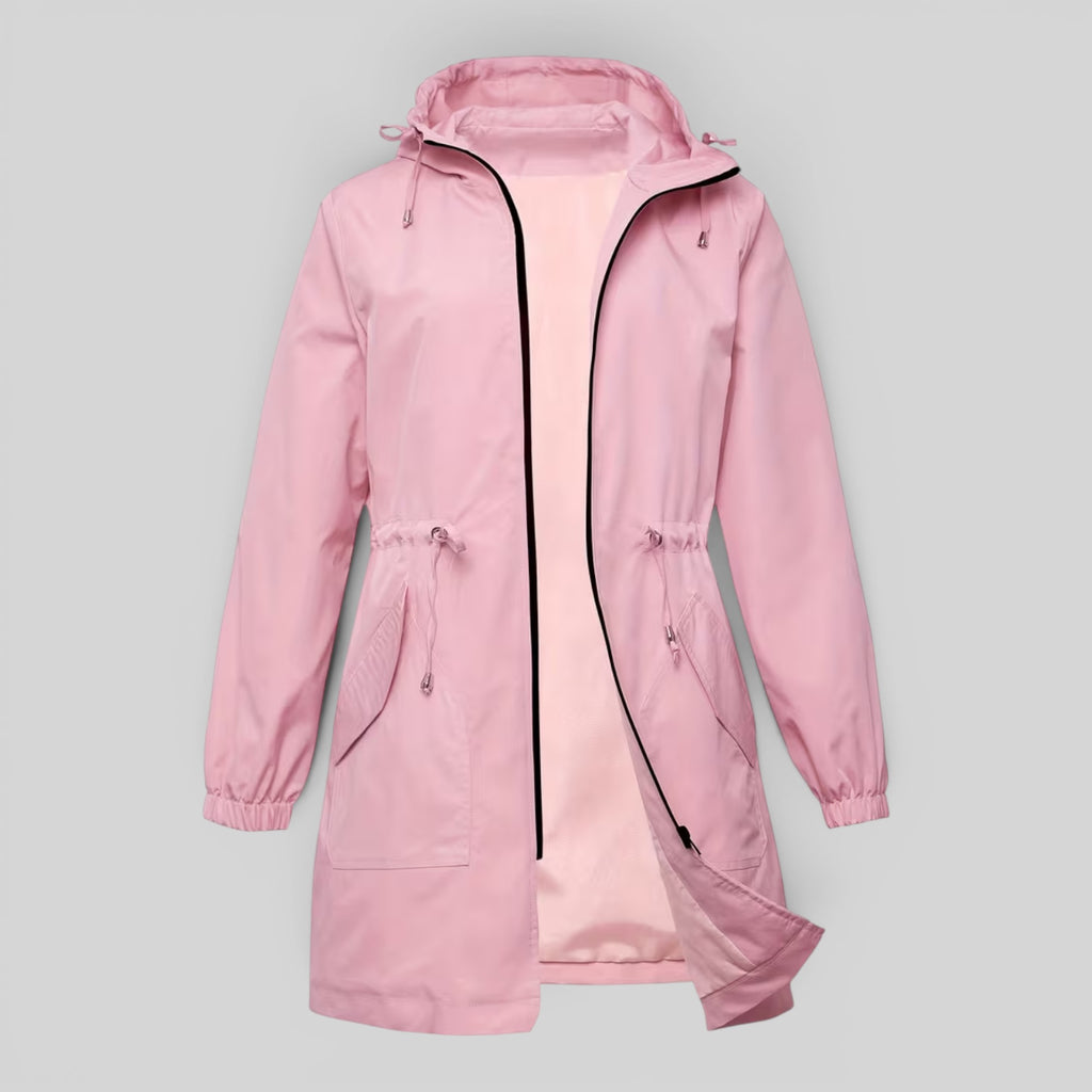 Ellmont London | Women's Waterproof Trench Coat Full Zip Outdoor Rain Jacket