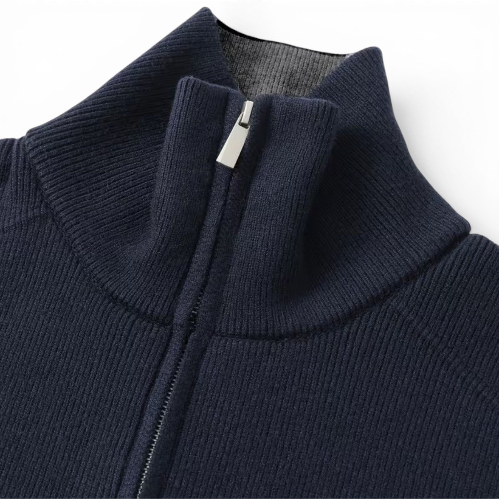 Ellmont London | Men's Full Zip Sweater Knit Cardigan for Work & Casual Wear