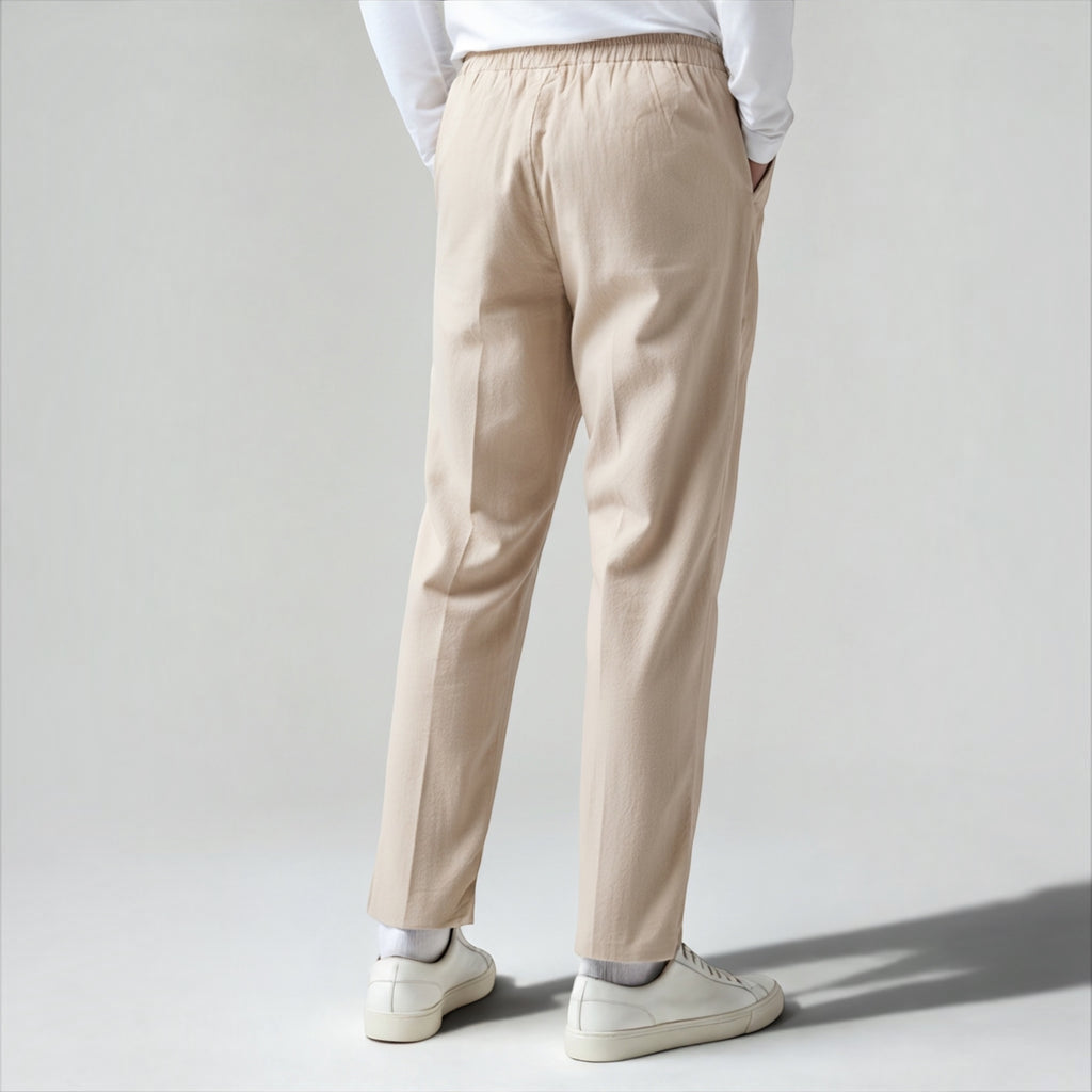 Ellmont London | Men's Linen Trousers Breathable Summer Wear