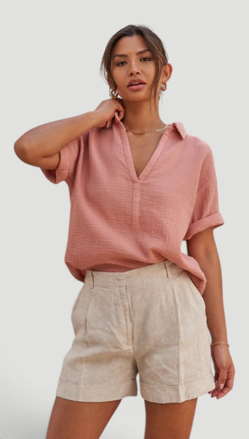 Ellmont London | Women’s Easy Care Cotton Care Cotton Summer Blouse