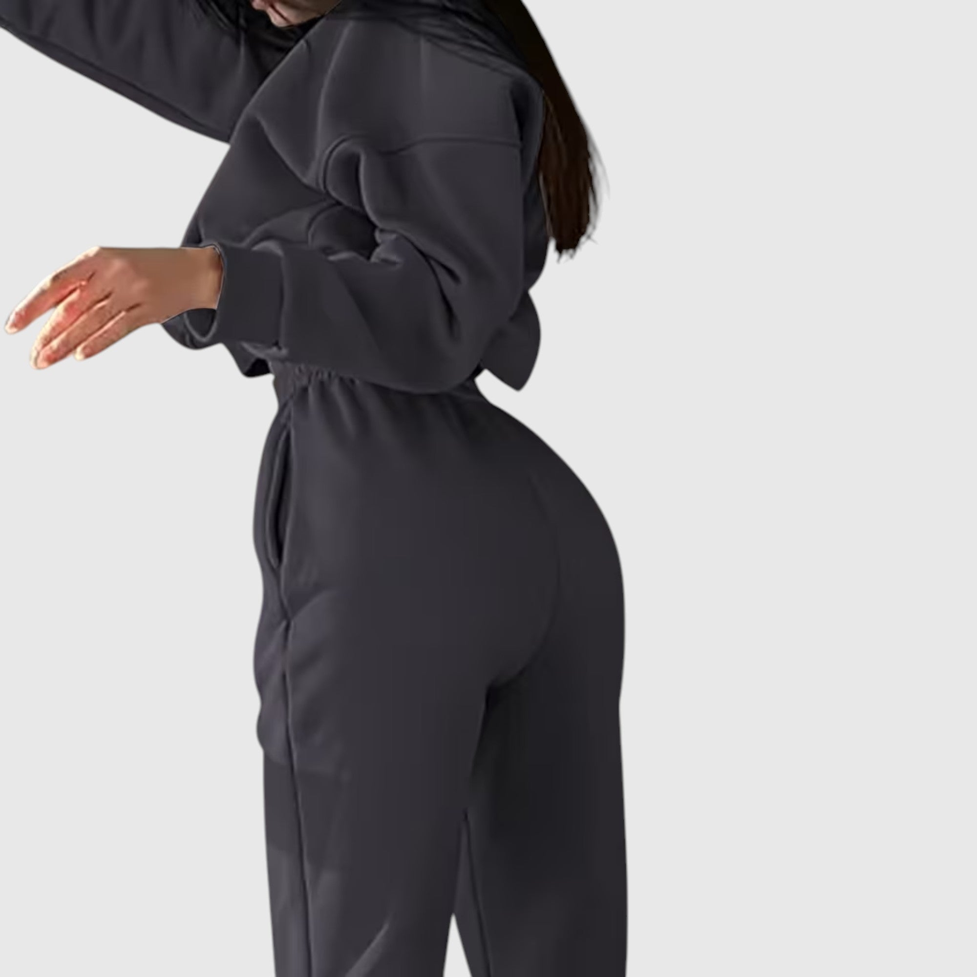Hazel | Women's Loose Fit Embroidered Tracksuit Two-Piece Lounge Set