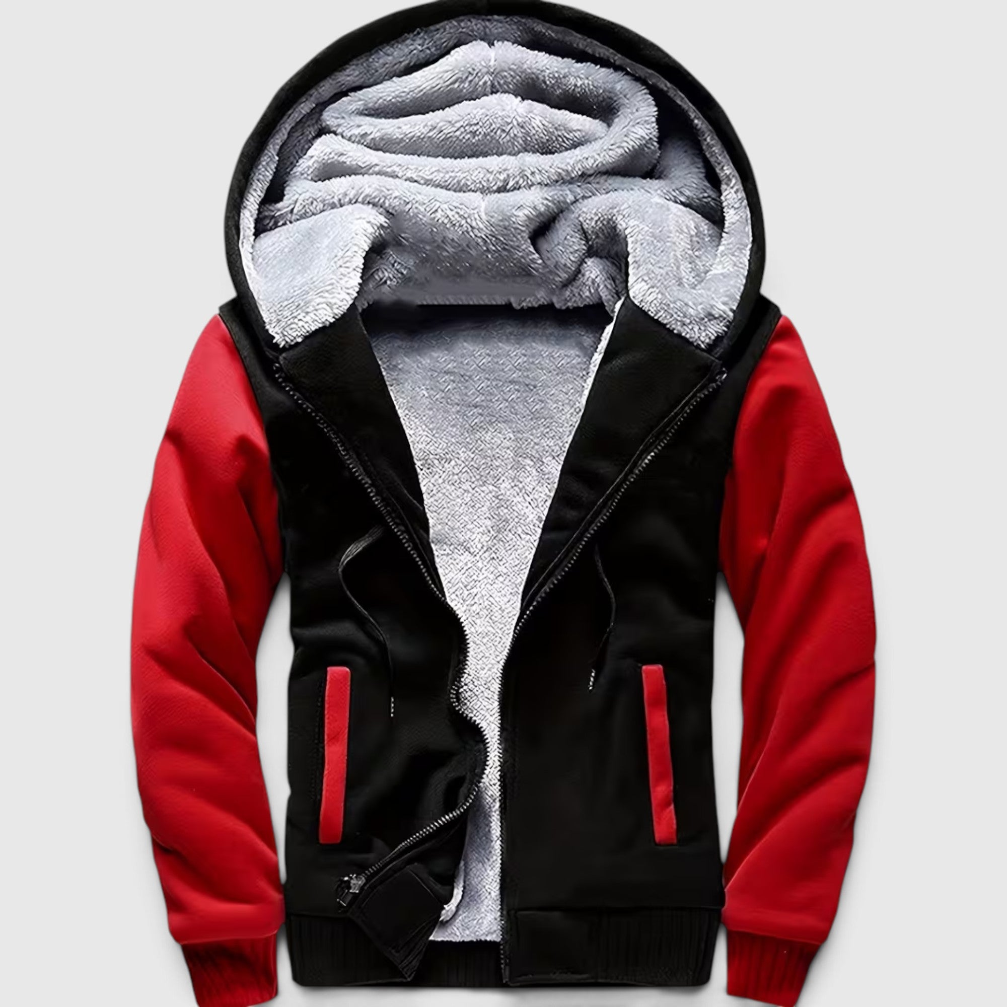 Elliot | Men's Full-Zip Winter Hoodie Jacket Soft Fleece Sherpa Lined