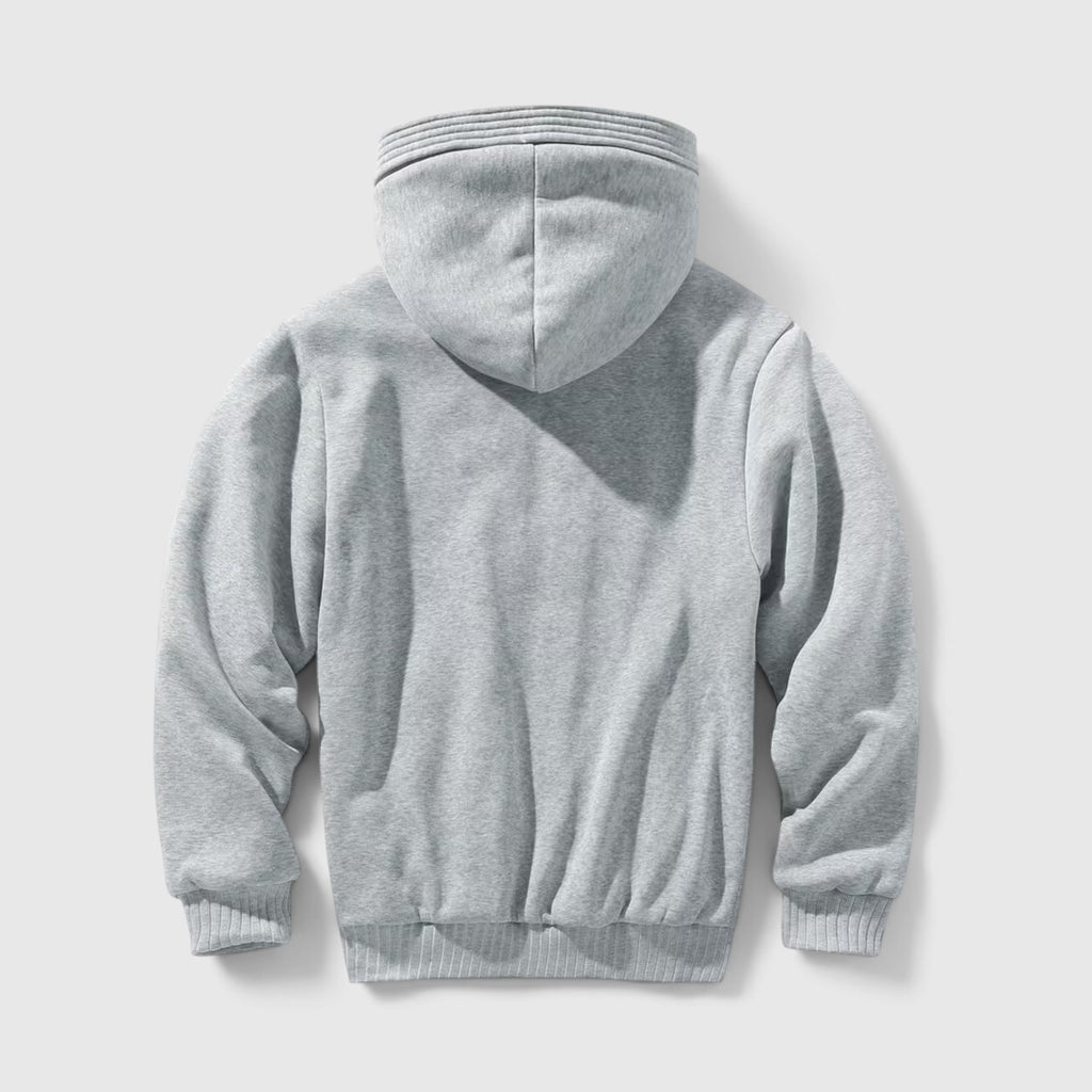 Elliot | Men's Full-Zip Winter Hoodie Jacket Soft Fleece Sherpa Lined