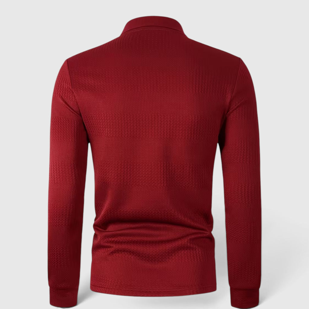 Martin | Men's Jacquard Knit Shirt – Regular Fit Office & Weekend Wear