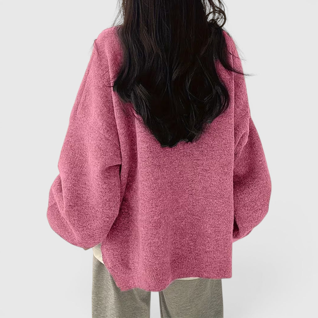 Iris | Women's Crewneck Sweater Long Sleeve Casual Knit Fall Winter Top