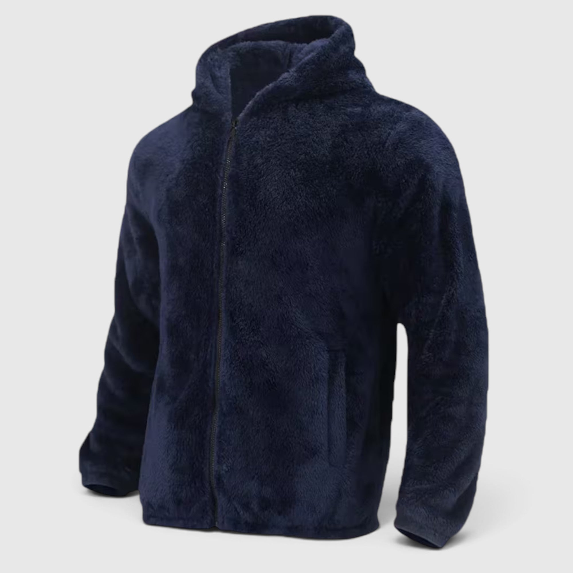Jasper | Men's Warm Zip Up Teddy Jacket – Hooded Plus Size Outerwear
