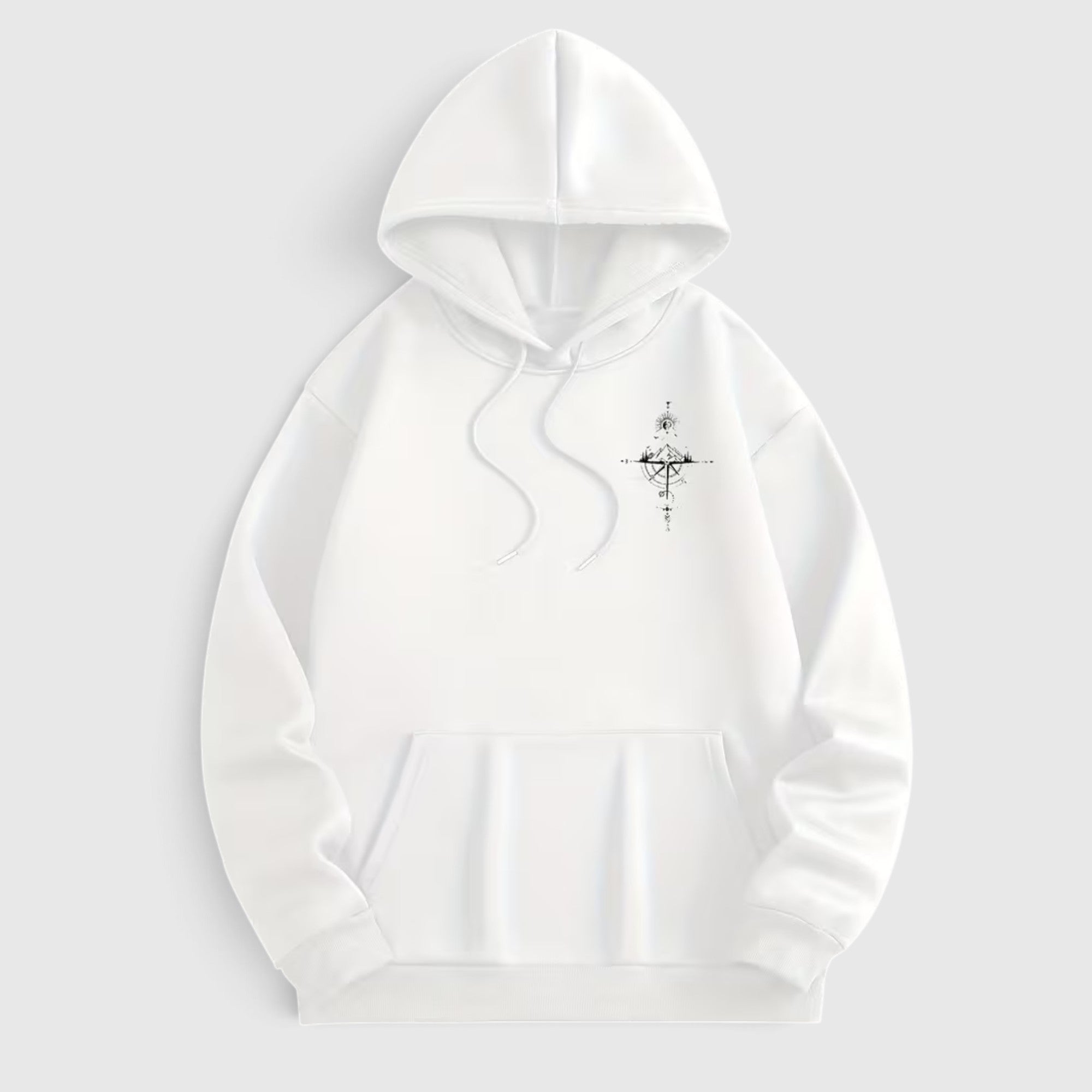 James | Men's Fleece Loose Hoodie – Warm Galaxy Print Pullover