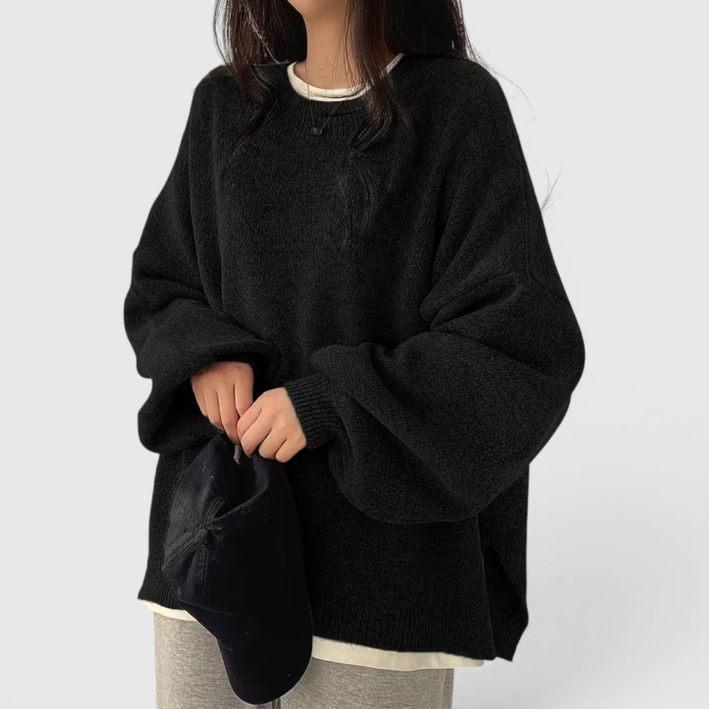Iris | Women's Crewneck Sweater Long Sleeve Casual Knit Fall Winter Top