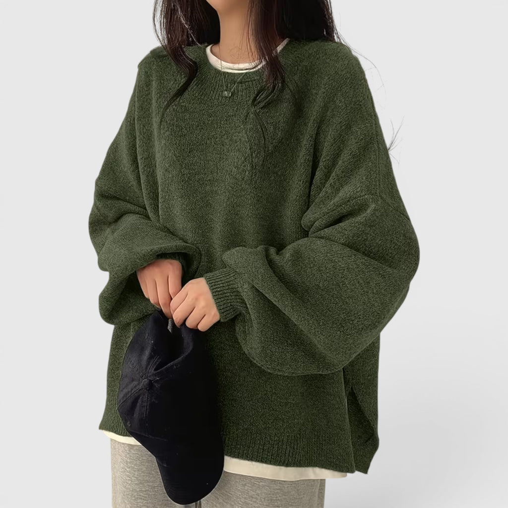 Iris | Women's Crewneck Sweater Long Sleeve Casual Knit Fall Winter Top