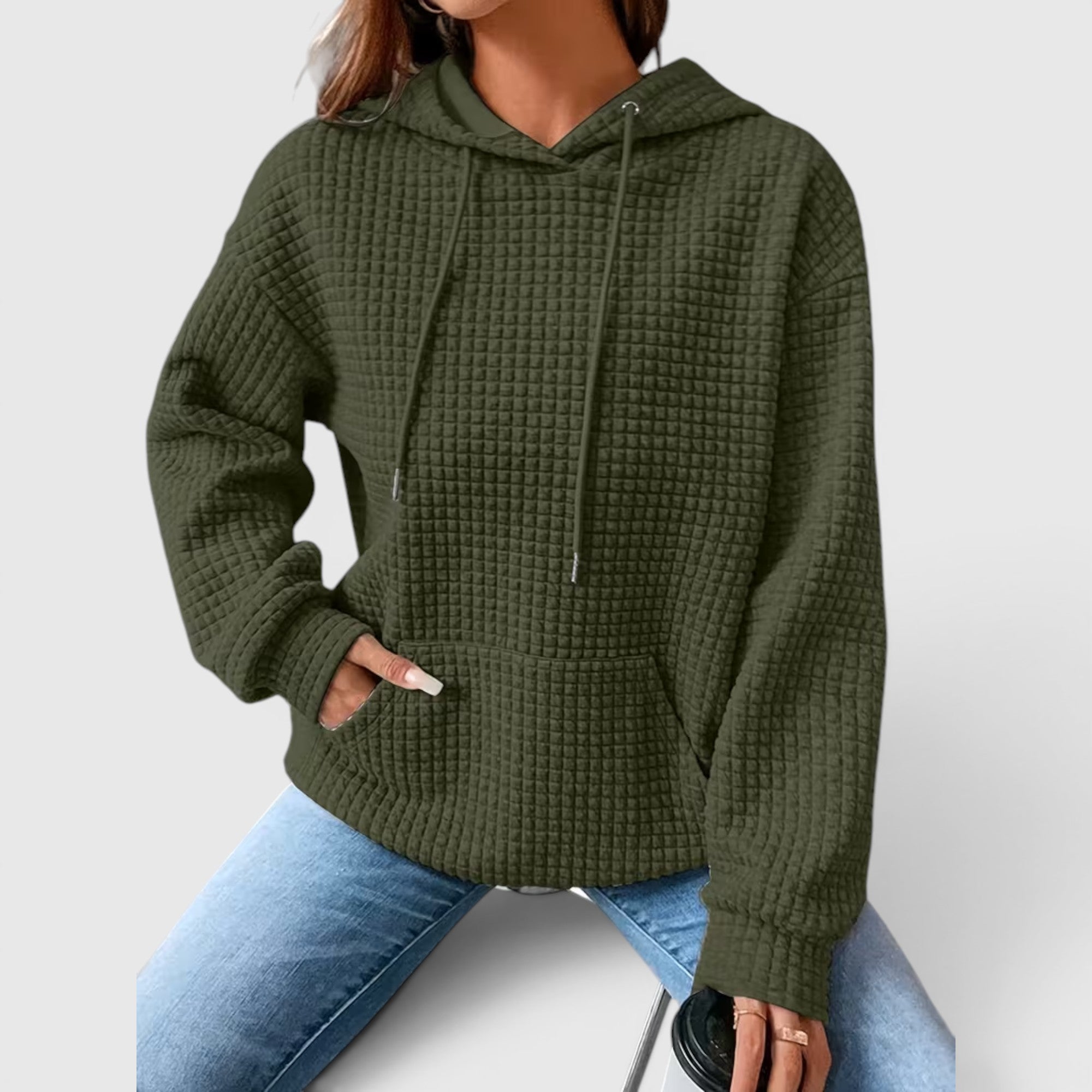 Faye | Women's Plus Size Sweatshirt – Comfortable Hooded Pullover