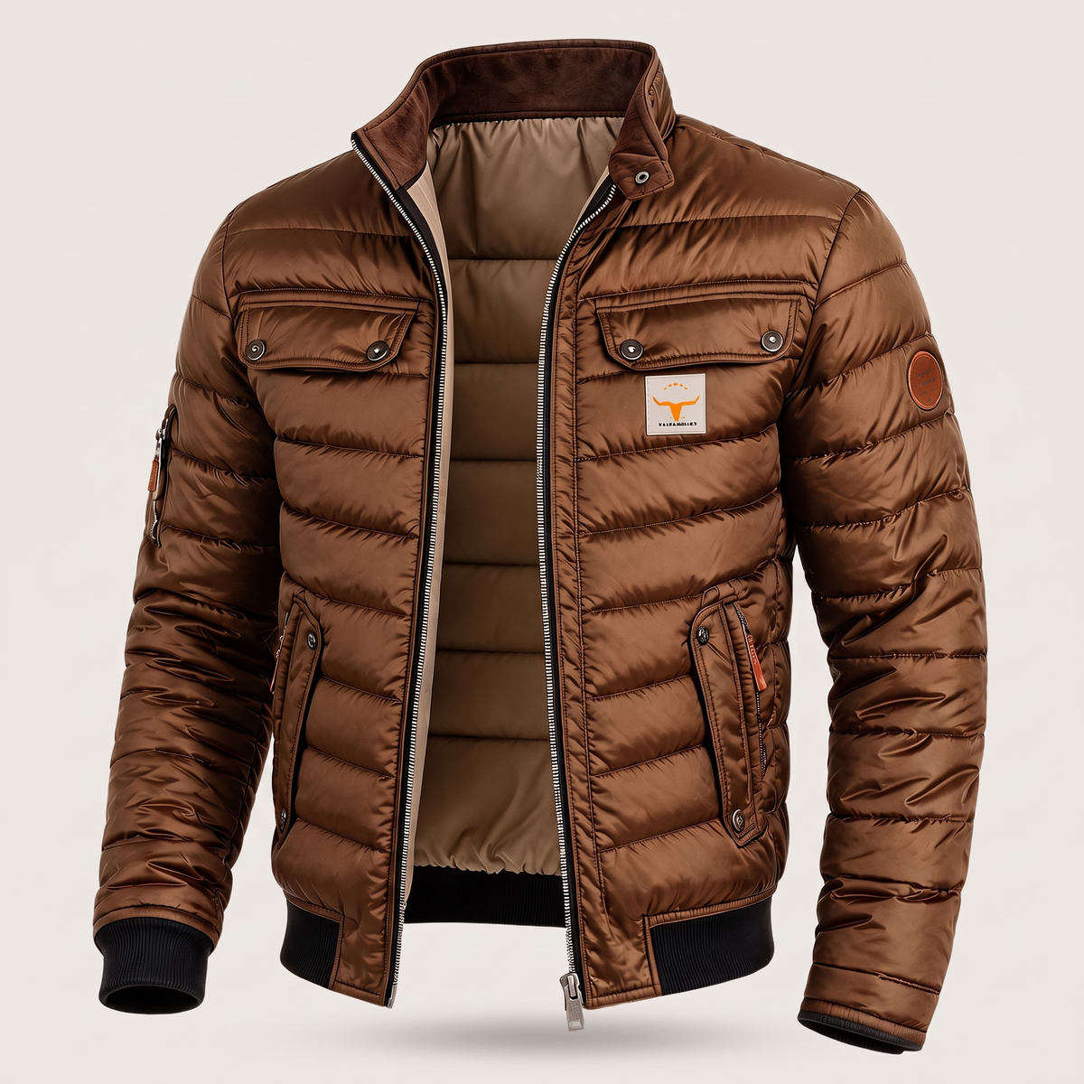 Women's Quilted Puffer Jacket – Vintage Style Padded Jacket