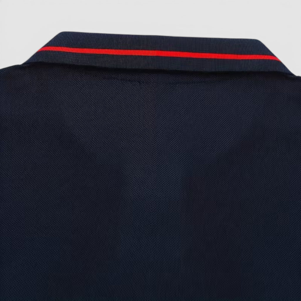 Isaac | Men's Casual Polo Shirt Long Sleeve Rib-Knit Everyday Wear