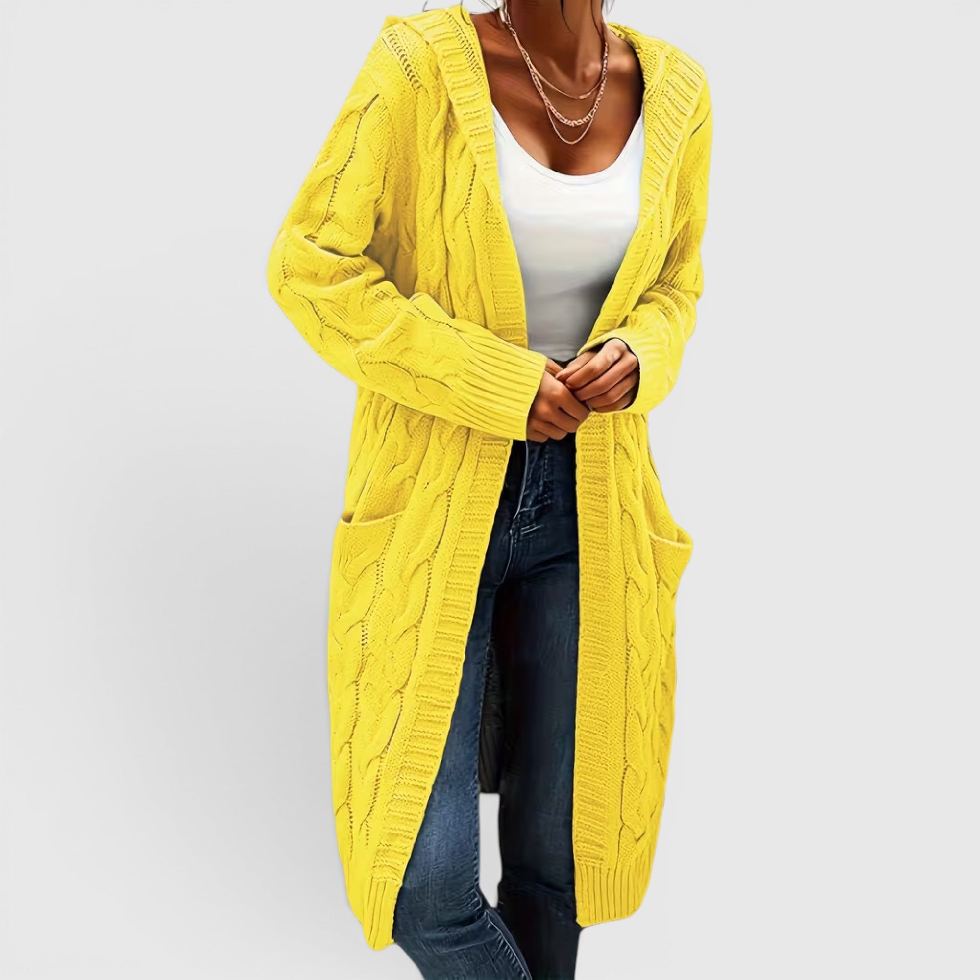 Ellmont London | Women's Breathable Casual Office Long Sweater