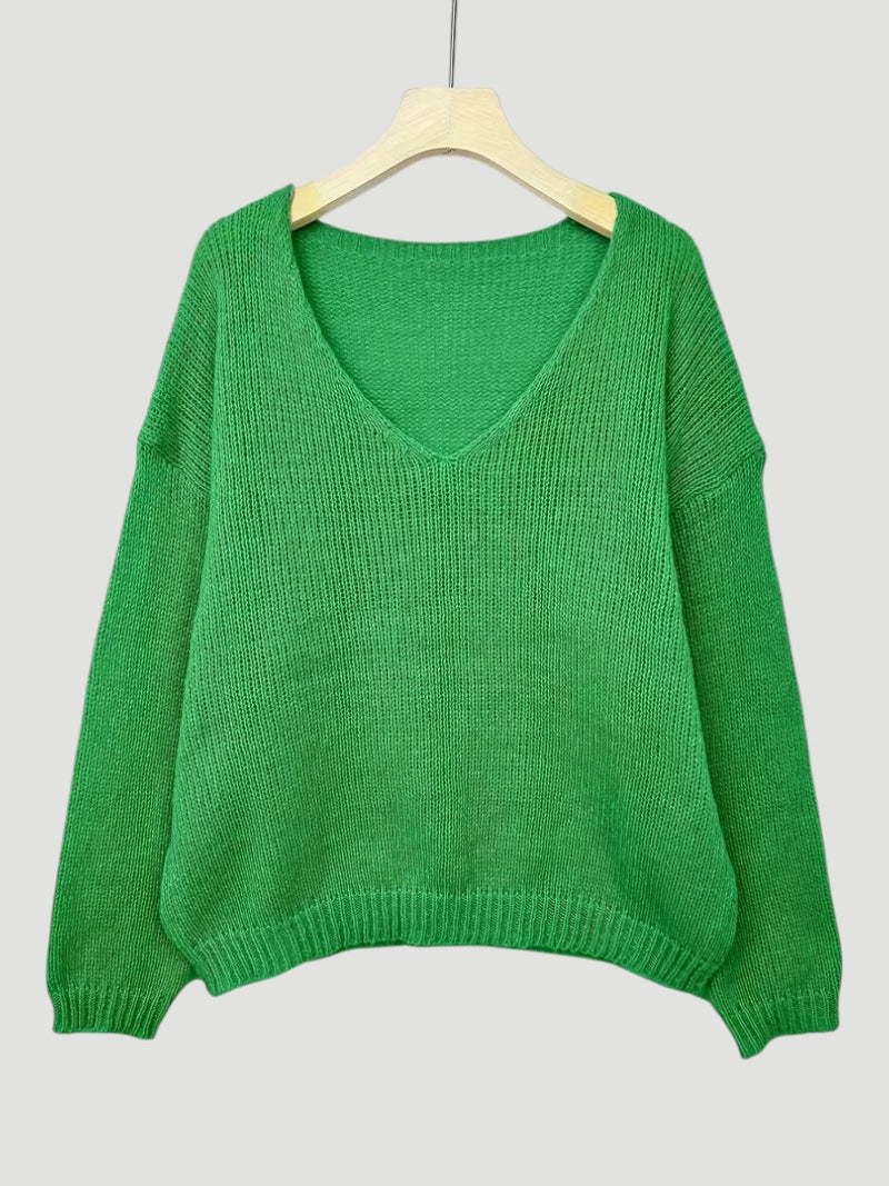 Ellmont London | Women’s Comfortable V-Neck Sweater Everyday