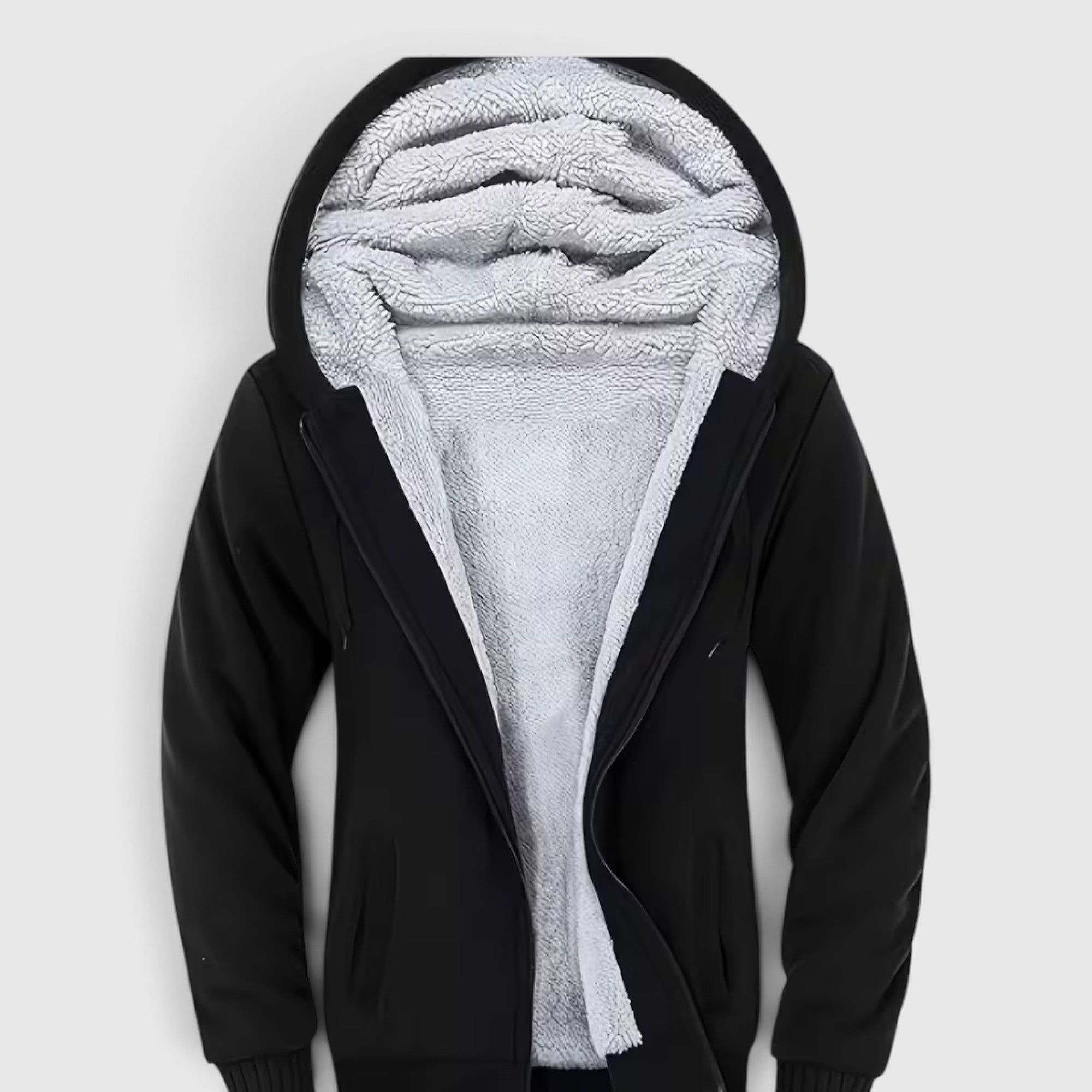 Elliot | Men's Full-Zip Winter Hoodie Jacket Soft Fleece Sherpa Lined