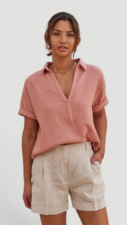 Ellmont London | Women’s Easy Care Cotton Care Cotton Summer Blouse