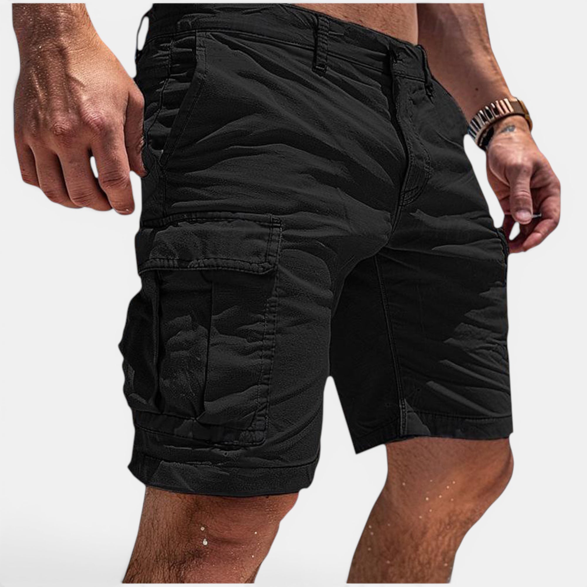 Ellmont London | Men's Lightweight Summer Cargo Multiple Pockets Shorts