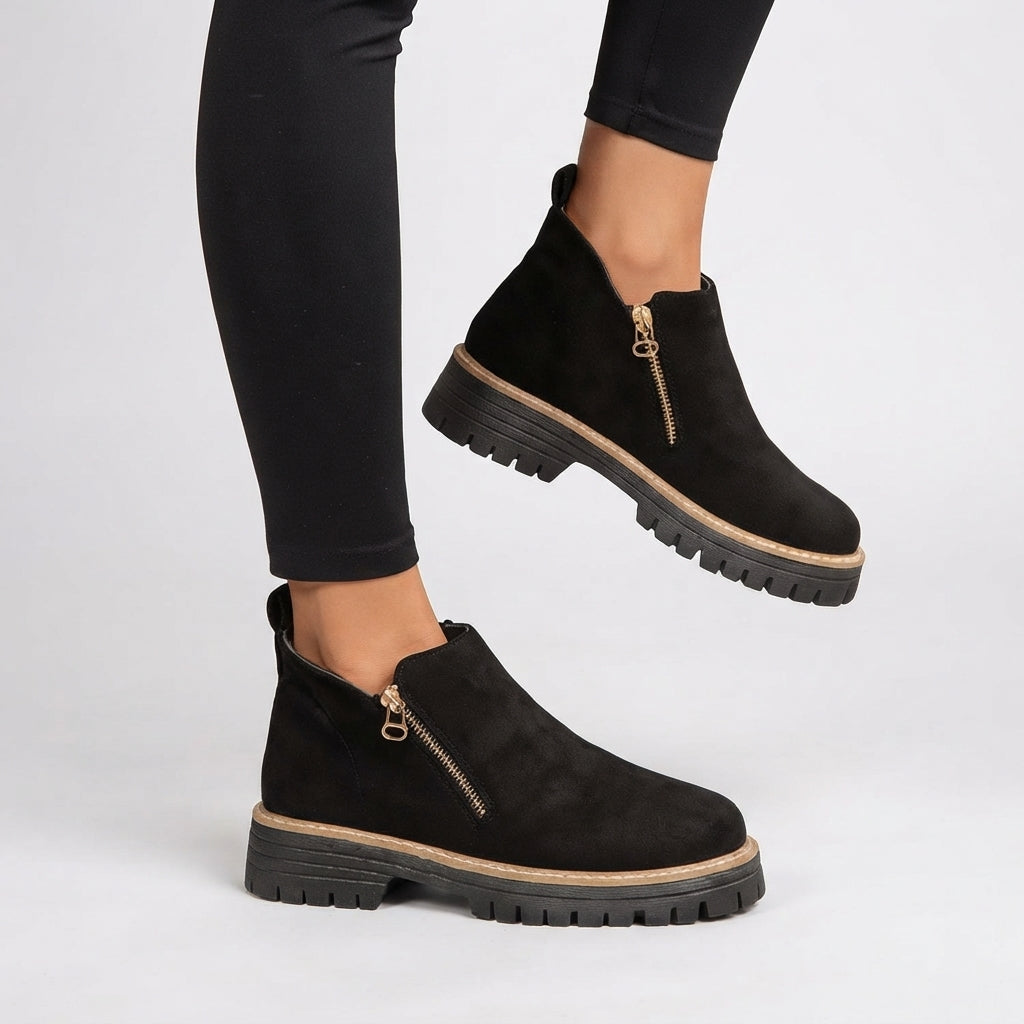 Women's Black Heeled Ankle Boots