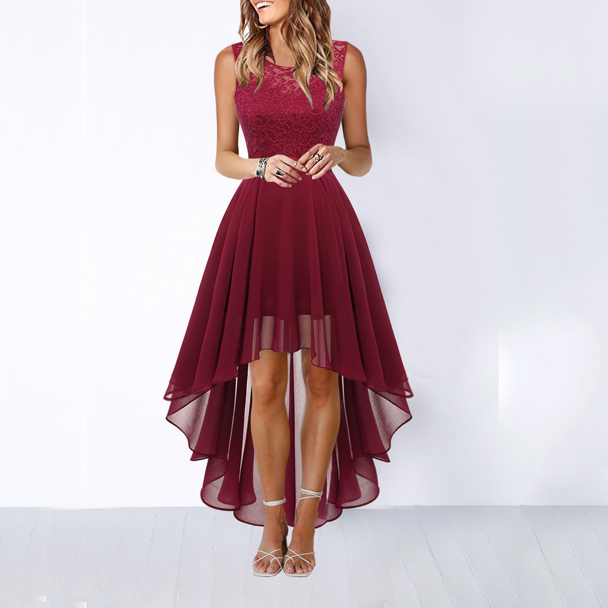 Florence | Women’s Wedding Guest High-Low Elegant Dress