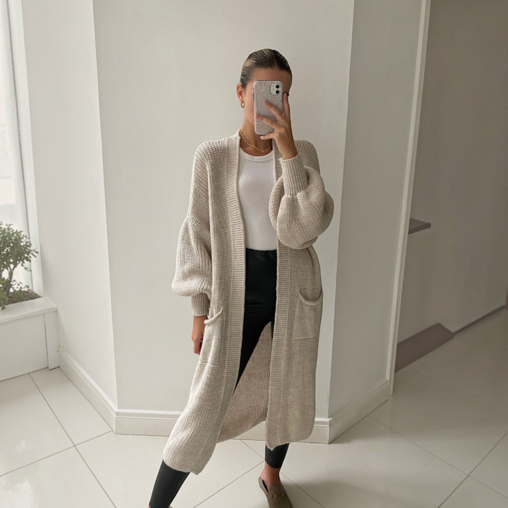 Ellmont London | Women's Soft Longline Cardigan for Everyday Wear