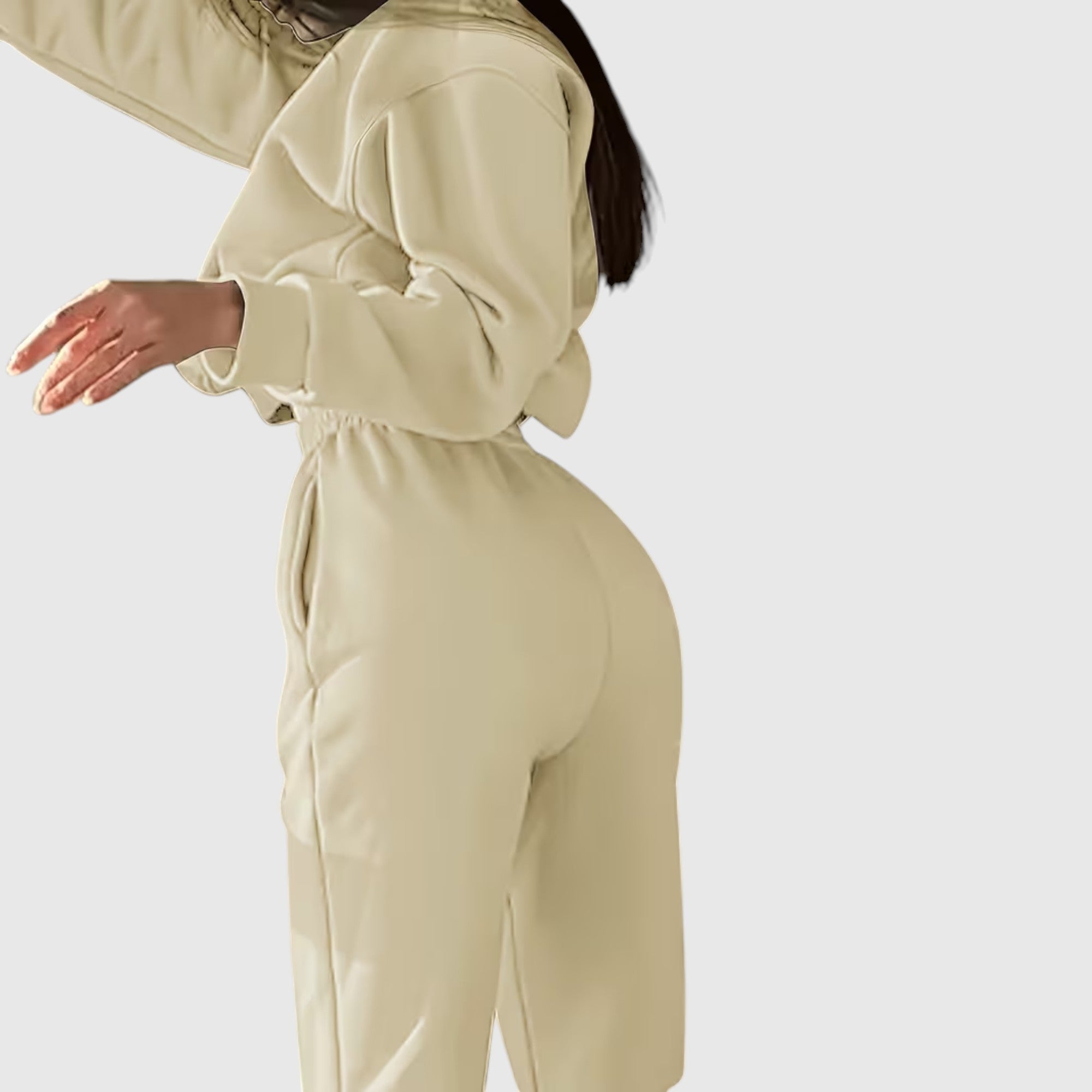 Hazel | Women's Loose Fit Embroidered Tracksuit Two-Piece Lounge Set