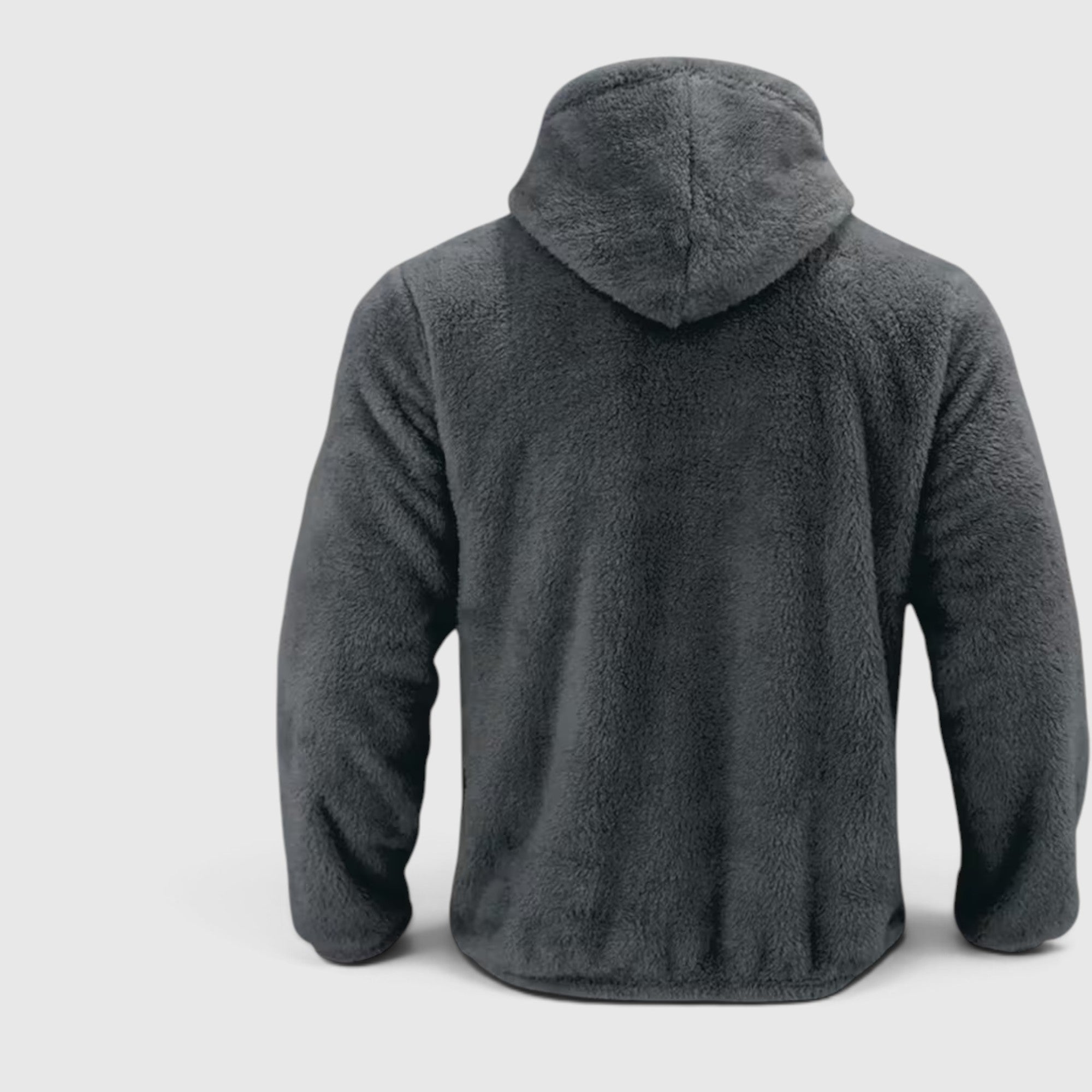 Jasper | Men's Warm Zip Up Teddy Jacket – Hooded Plus Size Outerwear
