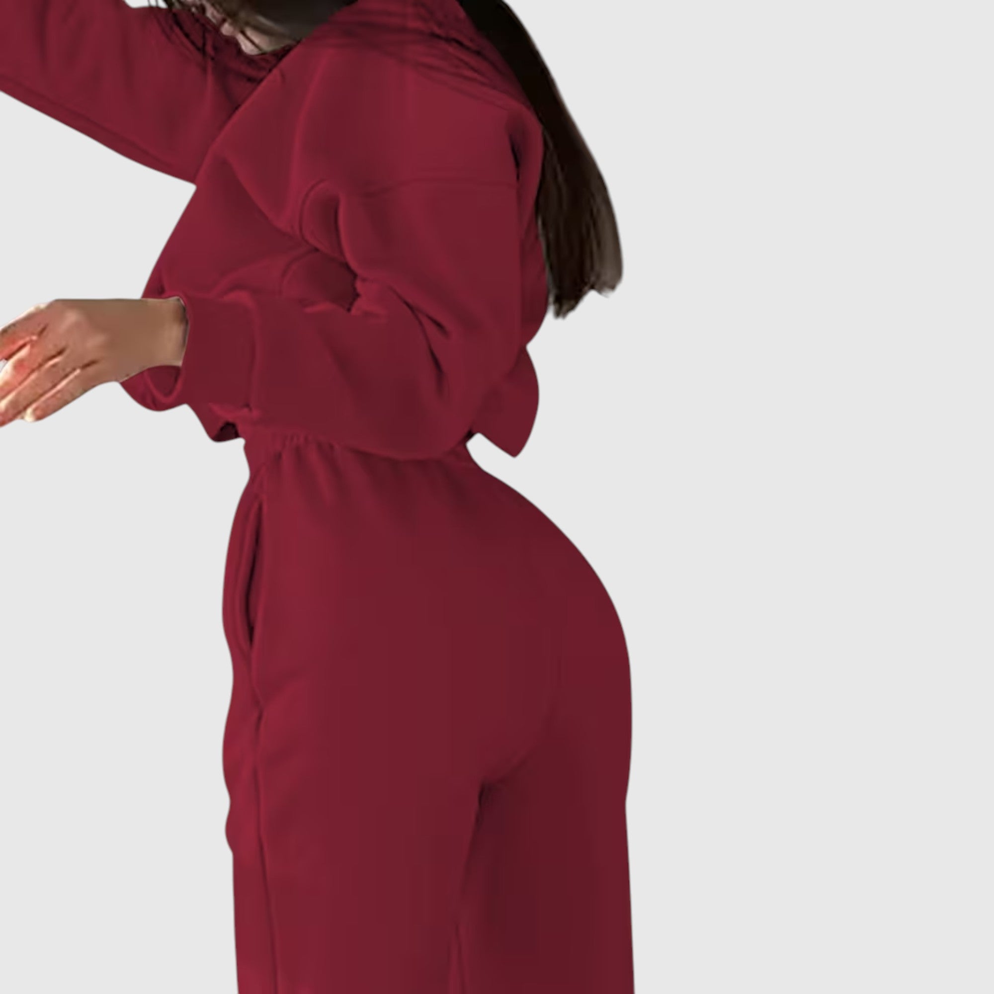 Hazel | Women's Loose Fit Embroidered Tracksuit Two-Piece Lounge Set