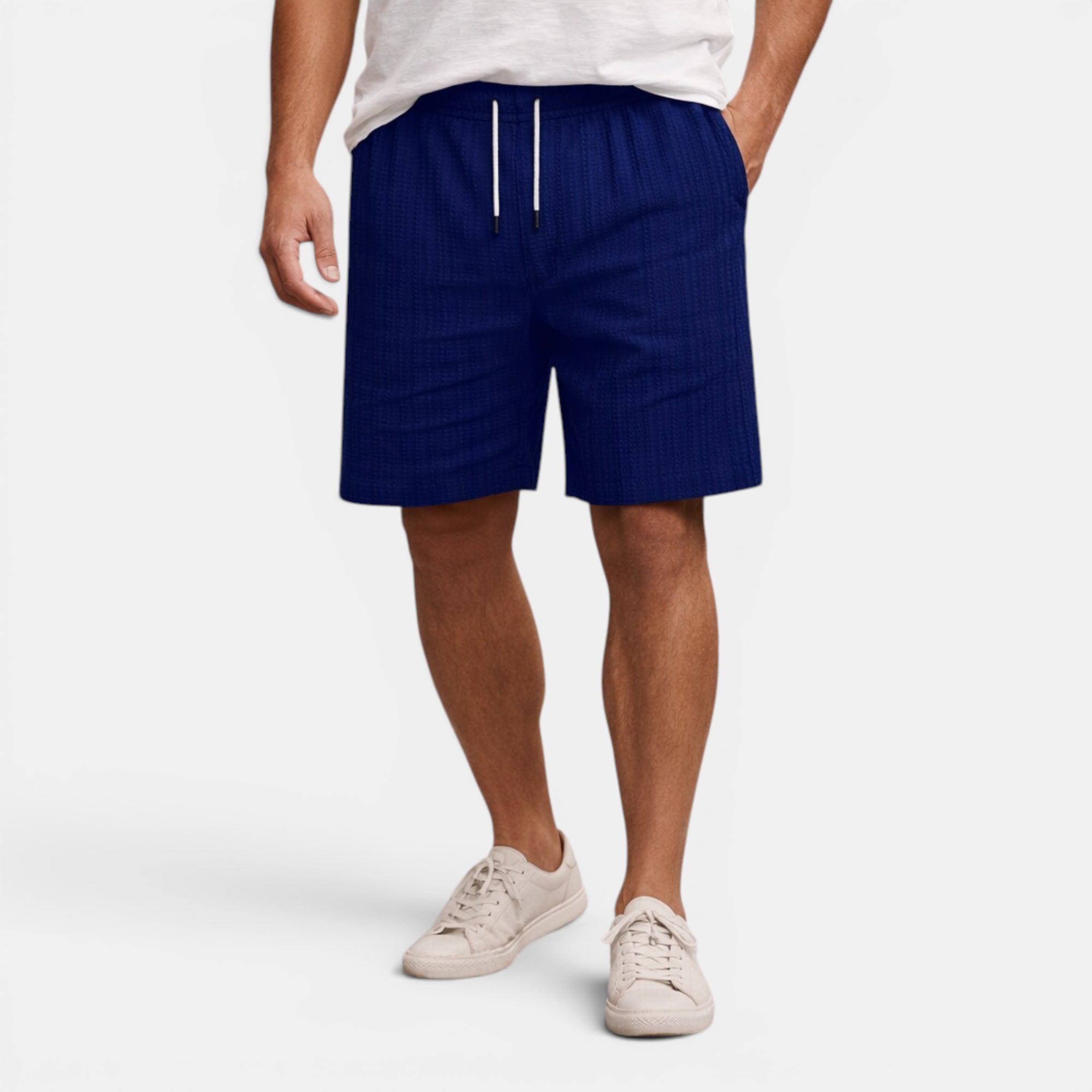 Ellmont London | Men's Breathable Casual Linen Summer Shorts Regular Fit