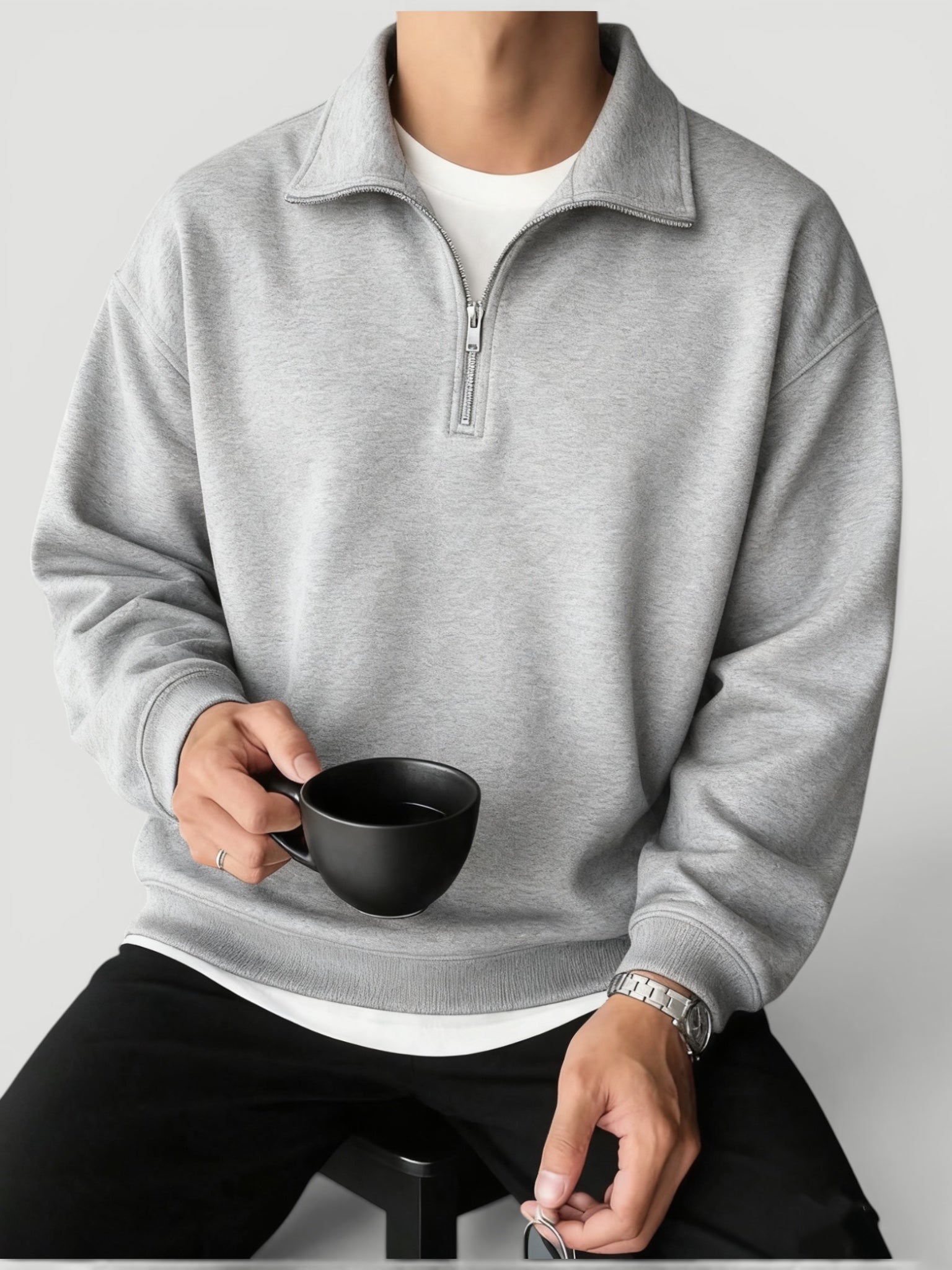 Ellmont London | Men’s Lightweight Quarter Zip Pullover