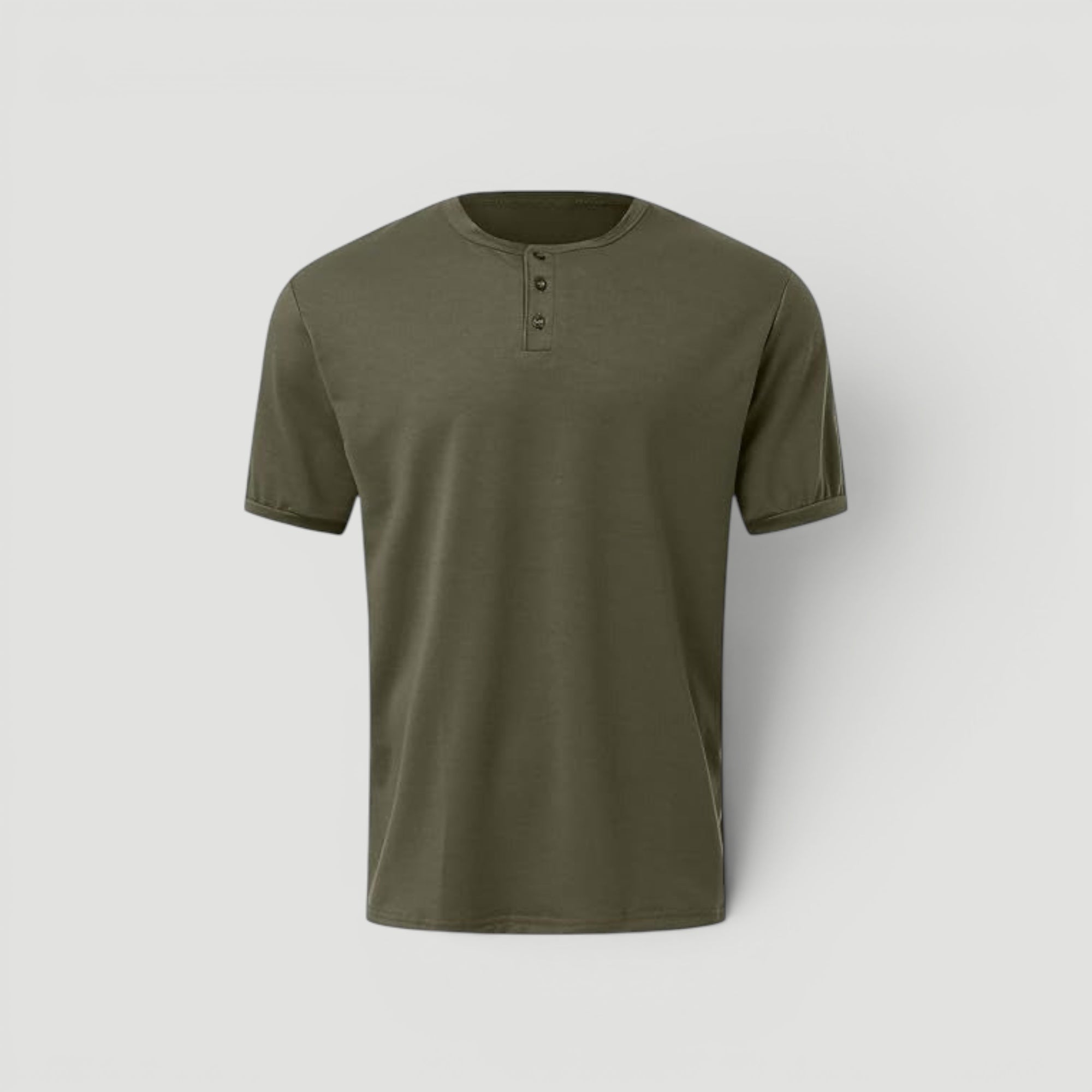 Ellmont London | Men’s Slim Fit Button Neck Casual Shirt
